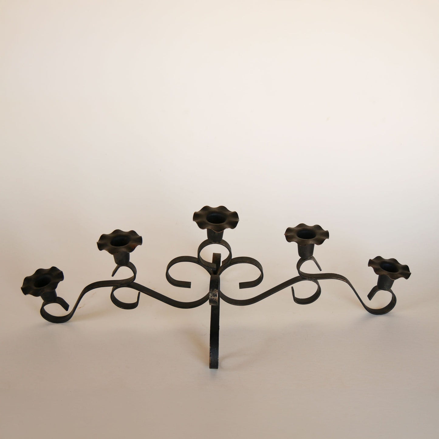 Black Iron candelabra, Vintage Black candelabra, Vintage Metal candelabra, Vintage Black Metal candelabra, Vintage Wrought Iron candelabra, Vintage Iron candelabra