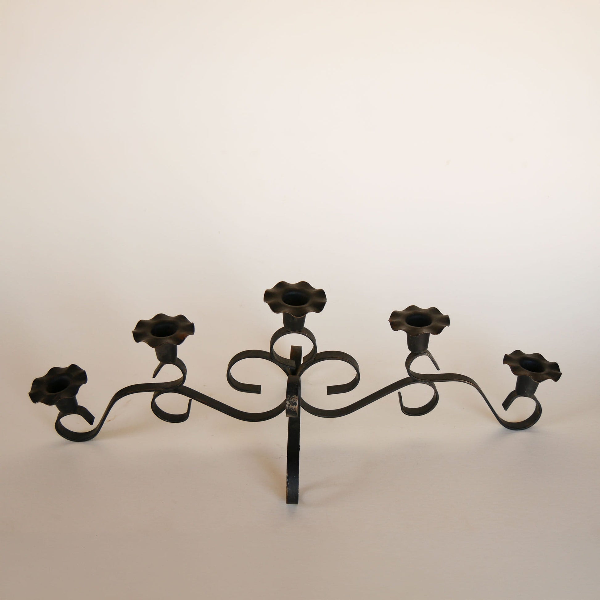 Black Iron candelabra, Vintage Black candelabra, Vintage Metal candelabra, Vintage Black Metal candelabra, Vintage Wrought Iron candelabra, Vintage Iron candelabra