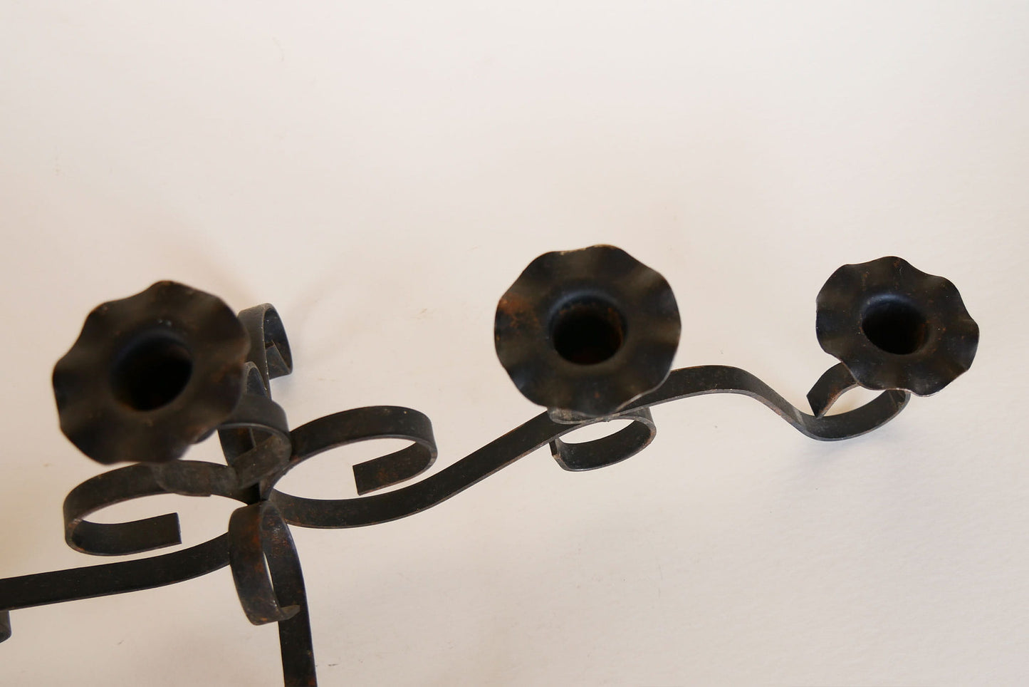 Black Iron candelabra, Vintage Black candelabra, Vintage Metal candelabra, Vintage Black Metal candelabra, Vintage Wrought Iron candelabra, Vintage Iron candelabra