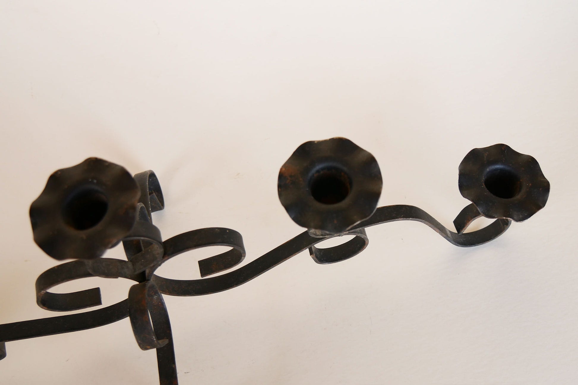 Black Iron candelabra, Vintage Black candelabra, Vintage Metal candelabra, Vintage Black Metal candelabra, Vintage Wrought Iron candelabra, Vintage Iron candelabra
