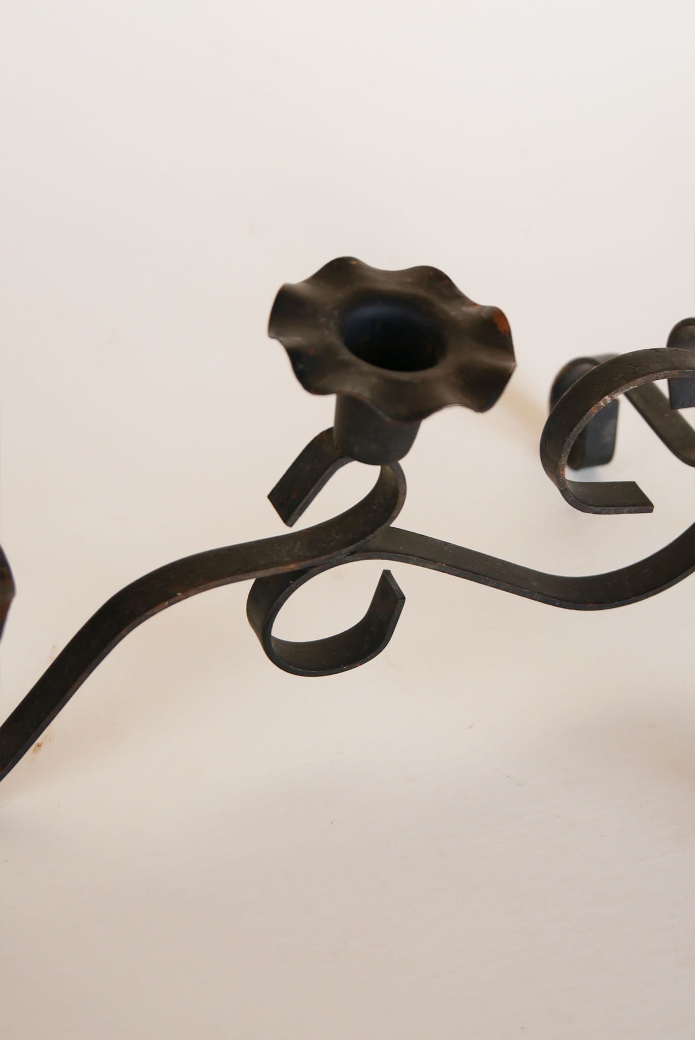 Black Iron candelabra, Vintage Black candelabra, Vintage Metal candelabra, Vintage Black Metal candelabra, Vintage Wrought Iron candelabra, Vintage Iron candelabra