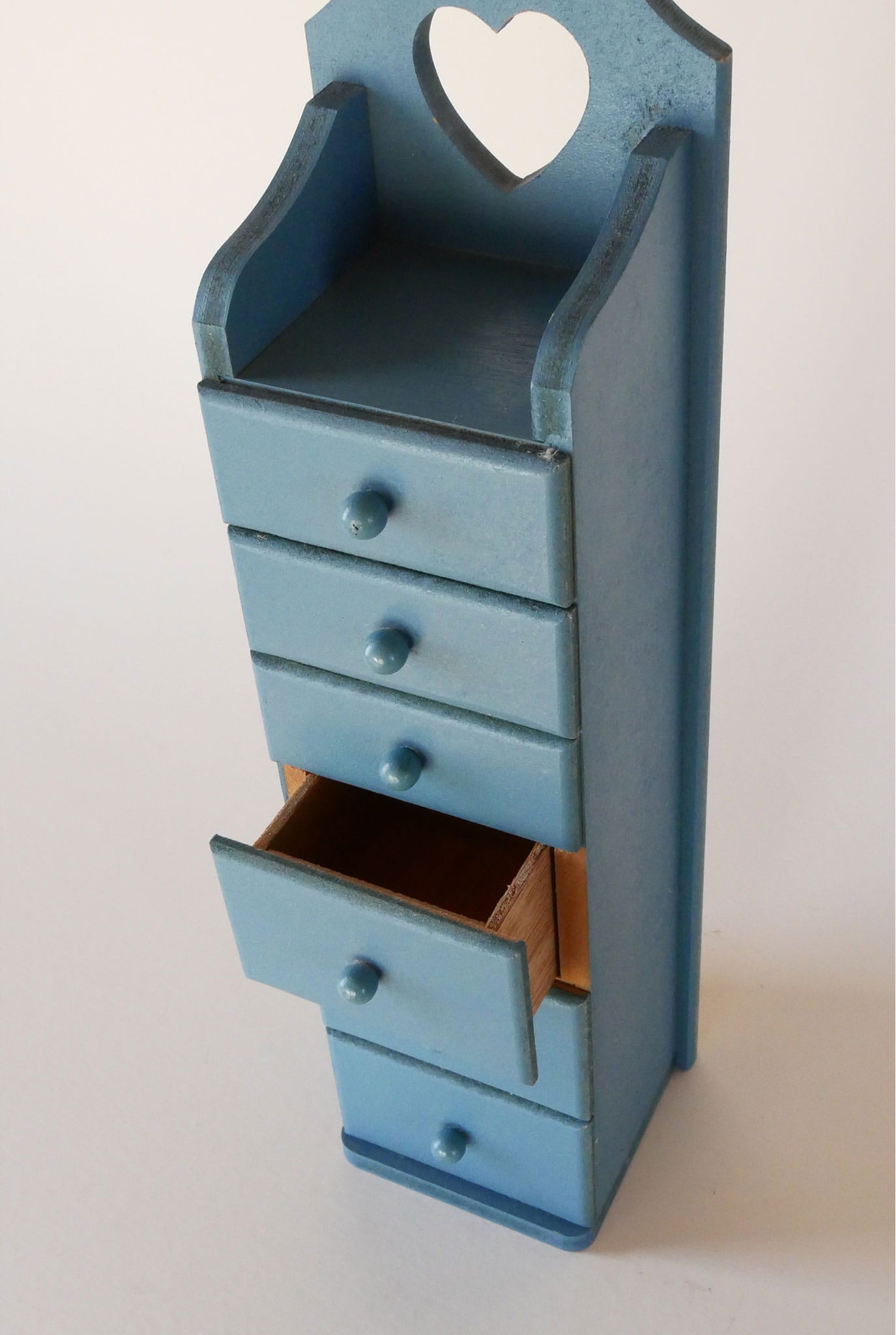 Vintage Blue Spice Cabinet with Heart Cutout, COttagecore Cabinet, Vintage Cottagecore Cabinet, Cottage Blue Cabinet, Vintage Spice Cabinet, Cottage Spice Cabinet, Vintage Kitchen Decor
