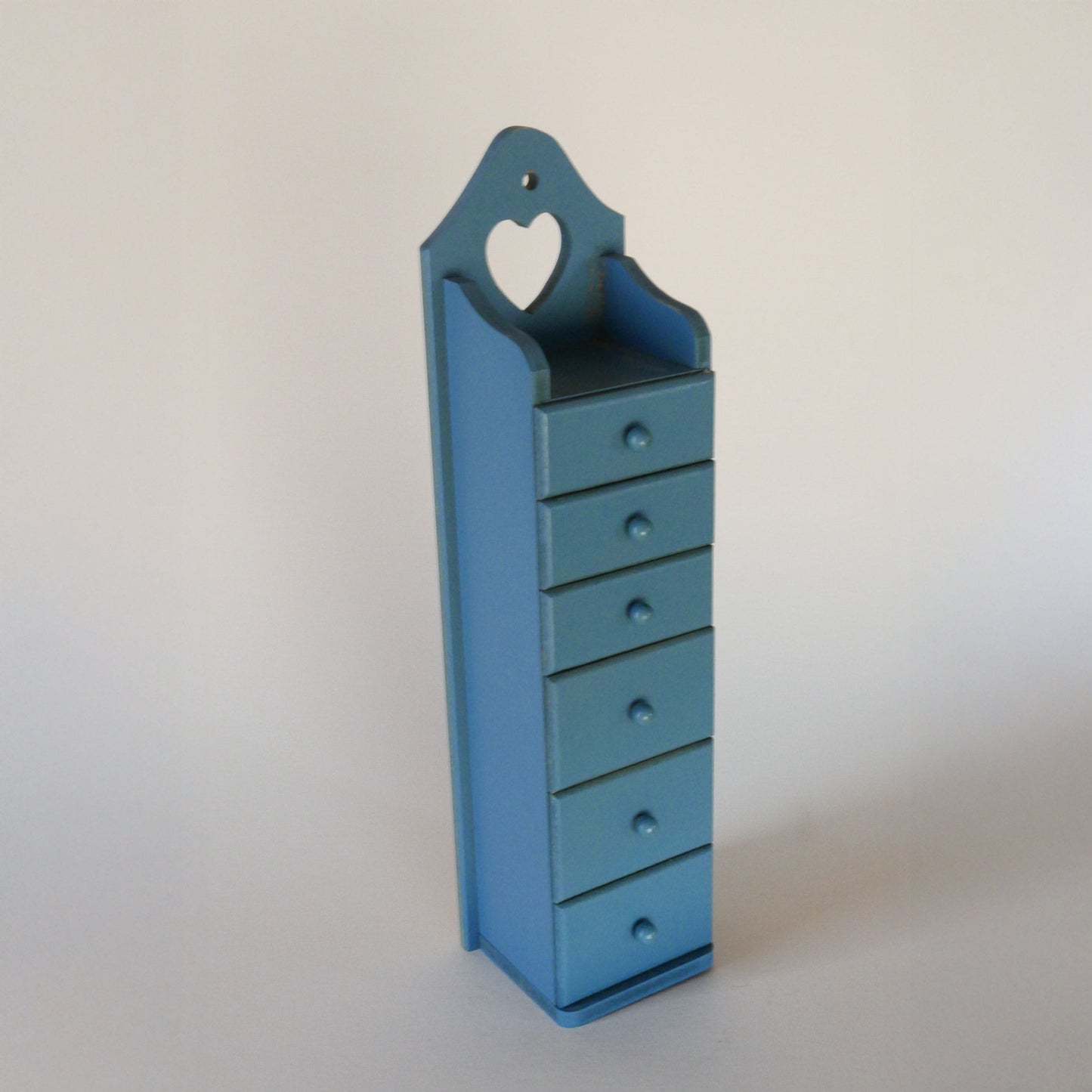 Vintage Blue Spice Cabinet with Heart Cutout, COttagecore Cabinet, Vintage Cottagecore Cabinet, Cottage Blue Cabinet, Vintage Spice Cabinet, Cottage Spice Cabinet, Vintage Kitchen Decor