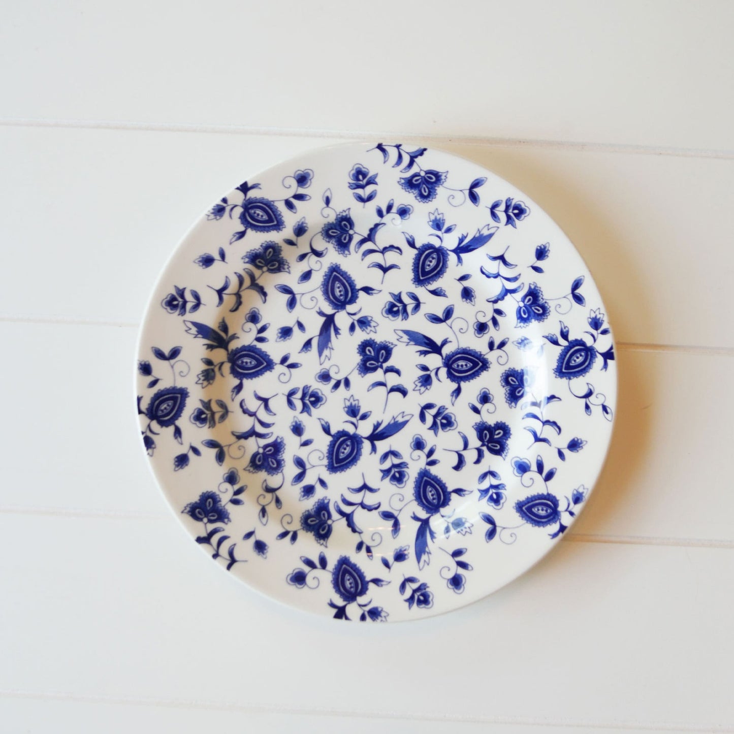 Vintage Red, White and Blue Plate Gallery Wall, 3ct. Vintage Plate Gallery Wall Antique Plate Gallery Wall Blue and Maroon Plate Gallery Wall