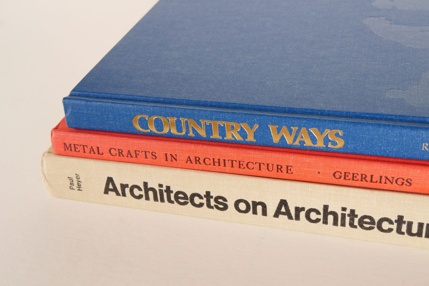 Vintage Orange and Gray Architecture Coffee Table Book, VIntage Coffee Table Book, Vintage Gray and Orange Coffee Table Book, Vintage Architecture Book