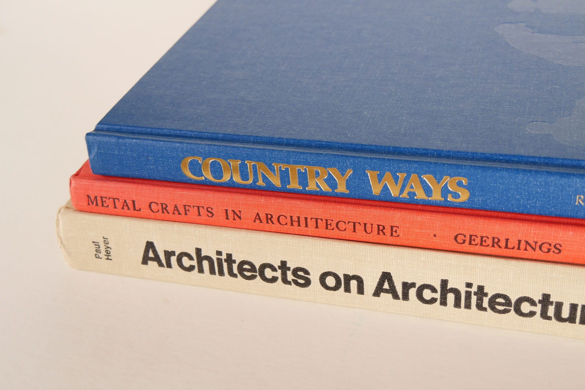 Vintage Orange and Gray Architecture Coffee Table Book, VIntage Coffee Table Book, Vintage Gray and Orange Coffee Table Book, Vintage Architecture Book
