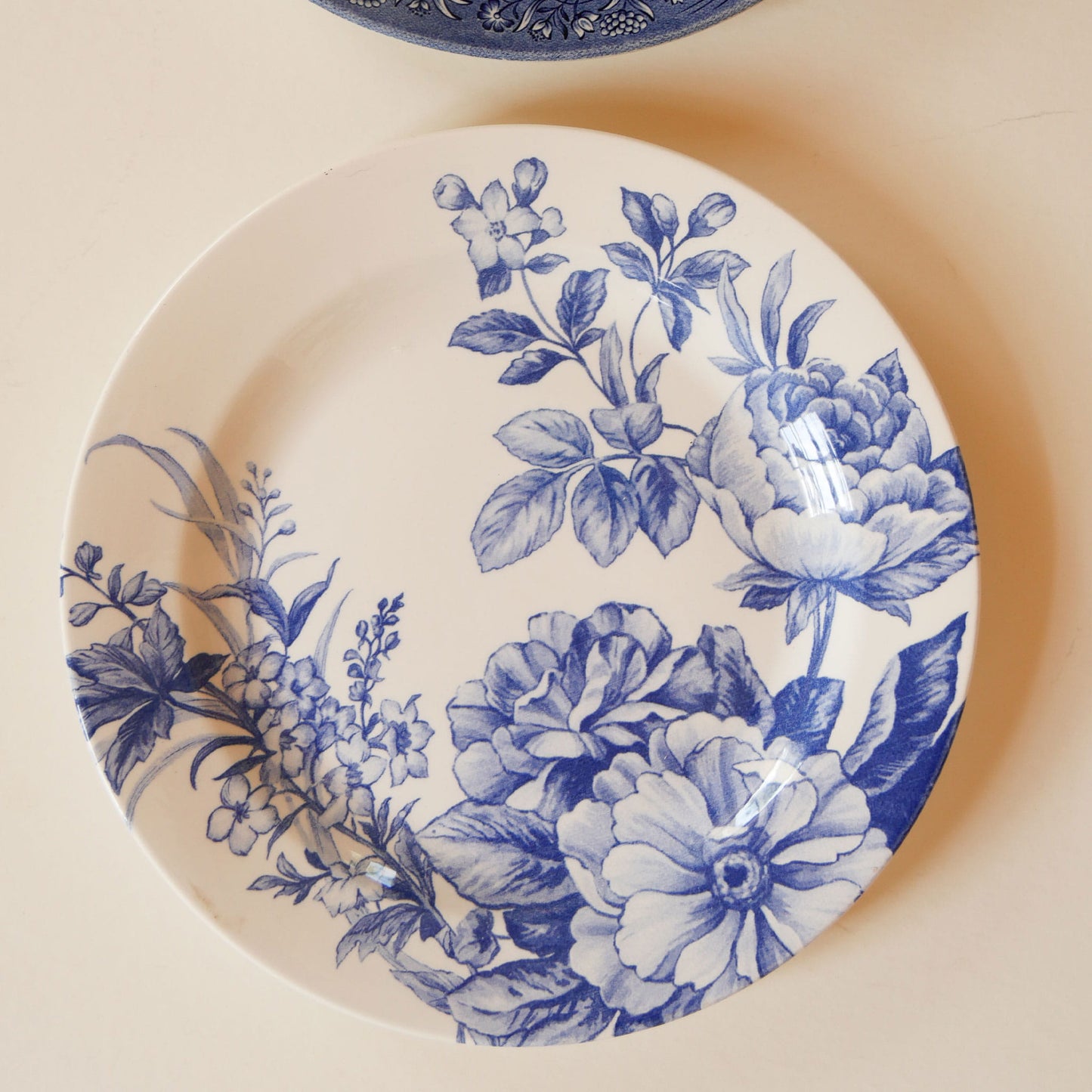 Vintage Blue & White Vintage Plate Wall Collection, Blue and White PLate Wall, Vintage Plate Wall, Blue and White Cottage Plate Wall, Cottagecore Plate Wall, Vintage Blue and White Vintage Plate Wall, Vintage Plates, Vintage Blue and White Plates, Cottage Plate Wall