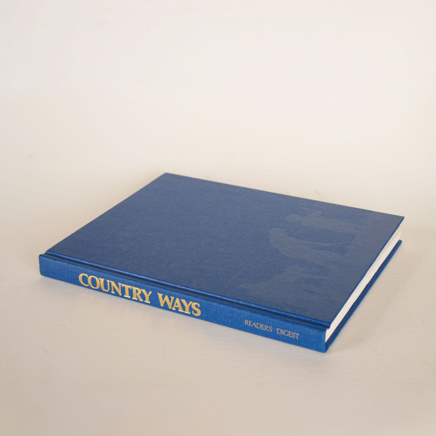 Vintage Blue Country Ways Coffee Table Book, Farmhouse Coffee Table Book, Vintage COuntry BOok, Vintage Book Decor, Vintage Farmhouse Book Decor, Vintage Country Ways Hardcover, Vintage Country Blue Book, Vintage Farmhouse Blue Book Decor