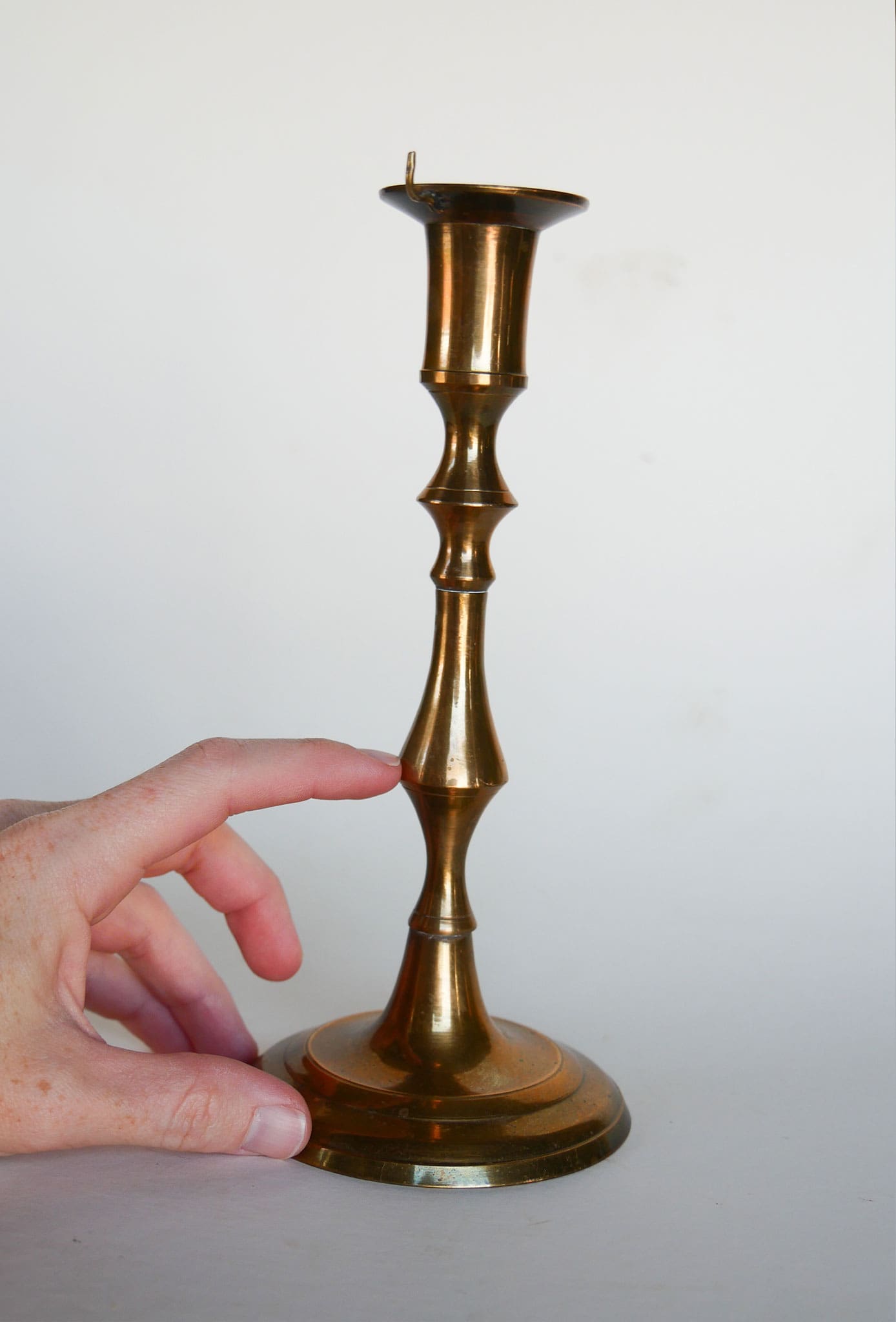 Vintage BRass Candlestick Holder, Vintage Brass Decor, Vintage BRass Holiday Decor