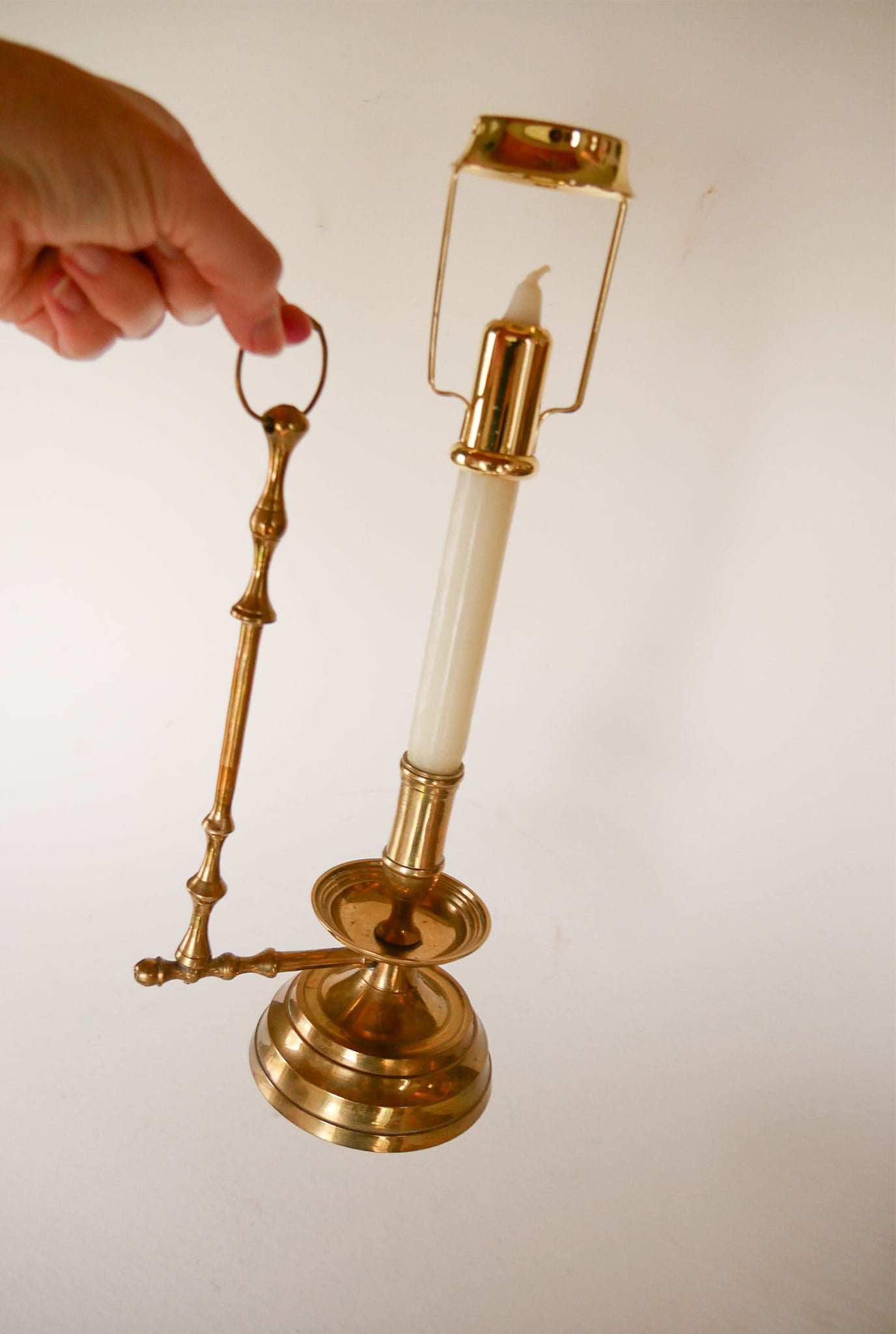Vintage Brass Candlestick Holder, Vintage Brass Chamber Candlestick Holder, Brass Candleholder, Brass Candle Holder, VIntage Brass Candleholder, Vintage BRass Decor