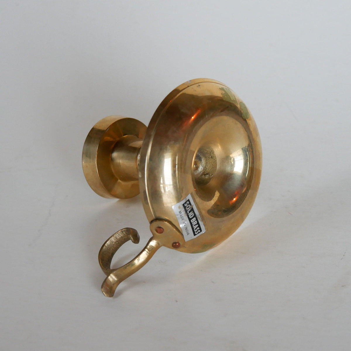 Vintage Brass Chamberstick Holder, Vintage BRass Candlestick Holder, Vintage Brass Candleholder, Vintage BRass Decor, Vintage Brass, Brass Candle Holder