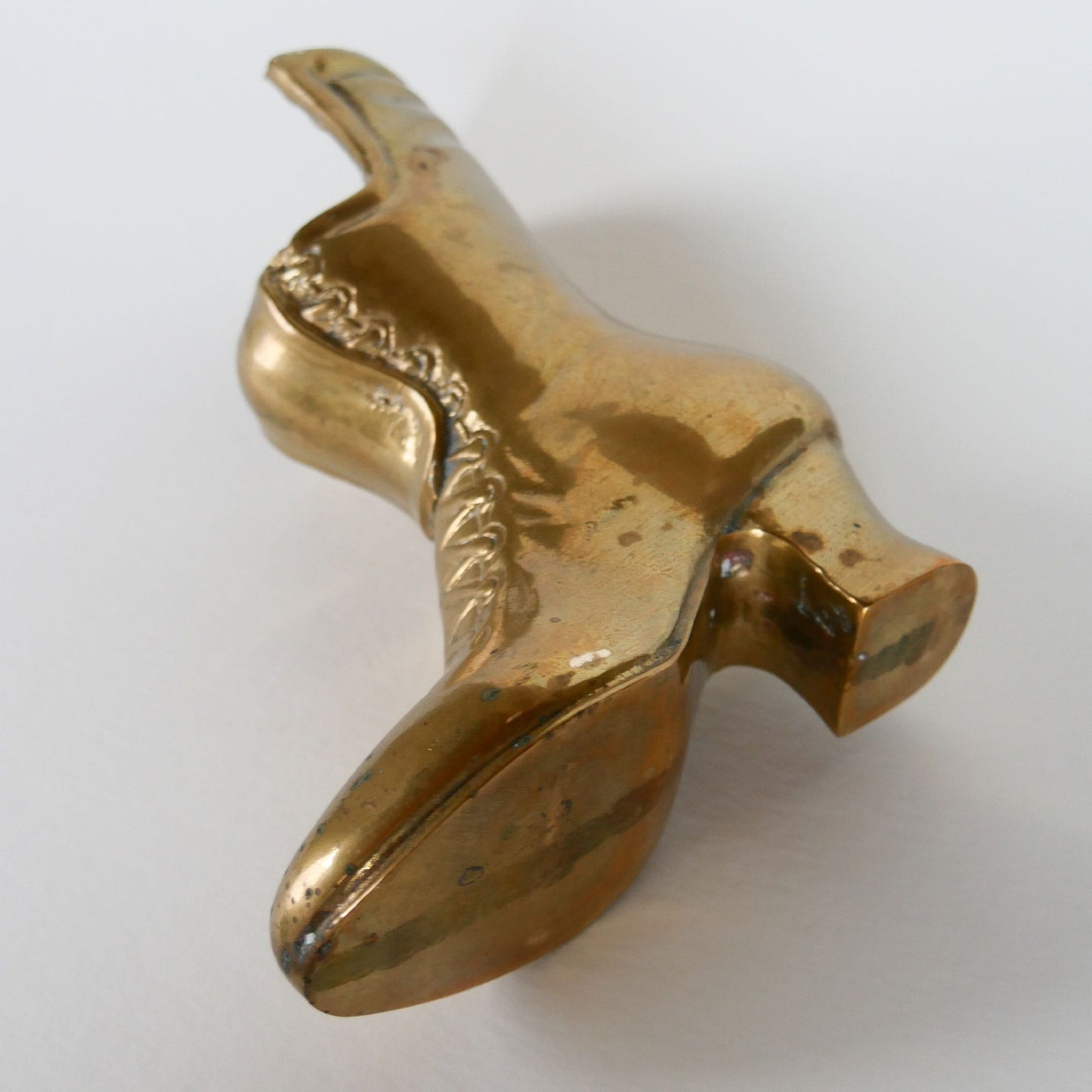 Brass Victorian Lace Up Boot Planter, VIntage BRass Decor, Vintage Brass Planter, Vintage Brass Womens Boot Planter, Vintage Brass Victorian Boot, Vintage Home Decor