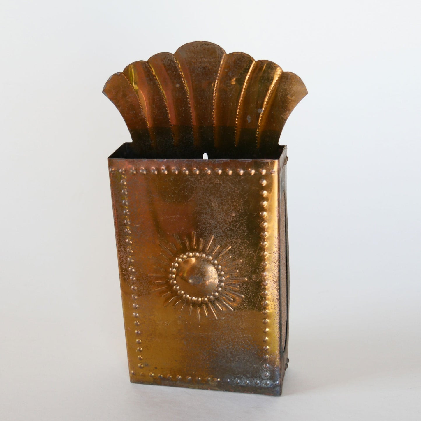 Vintage Brass Matchstick Box, Wall Matchbox Holder, Vintage Brass Wall Decor, Vintage Brass Matchbox Holder, Vintage Wall Decor