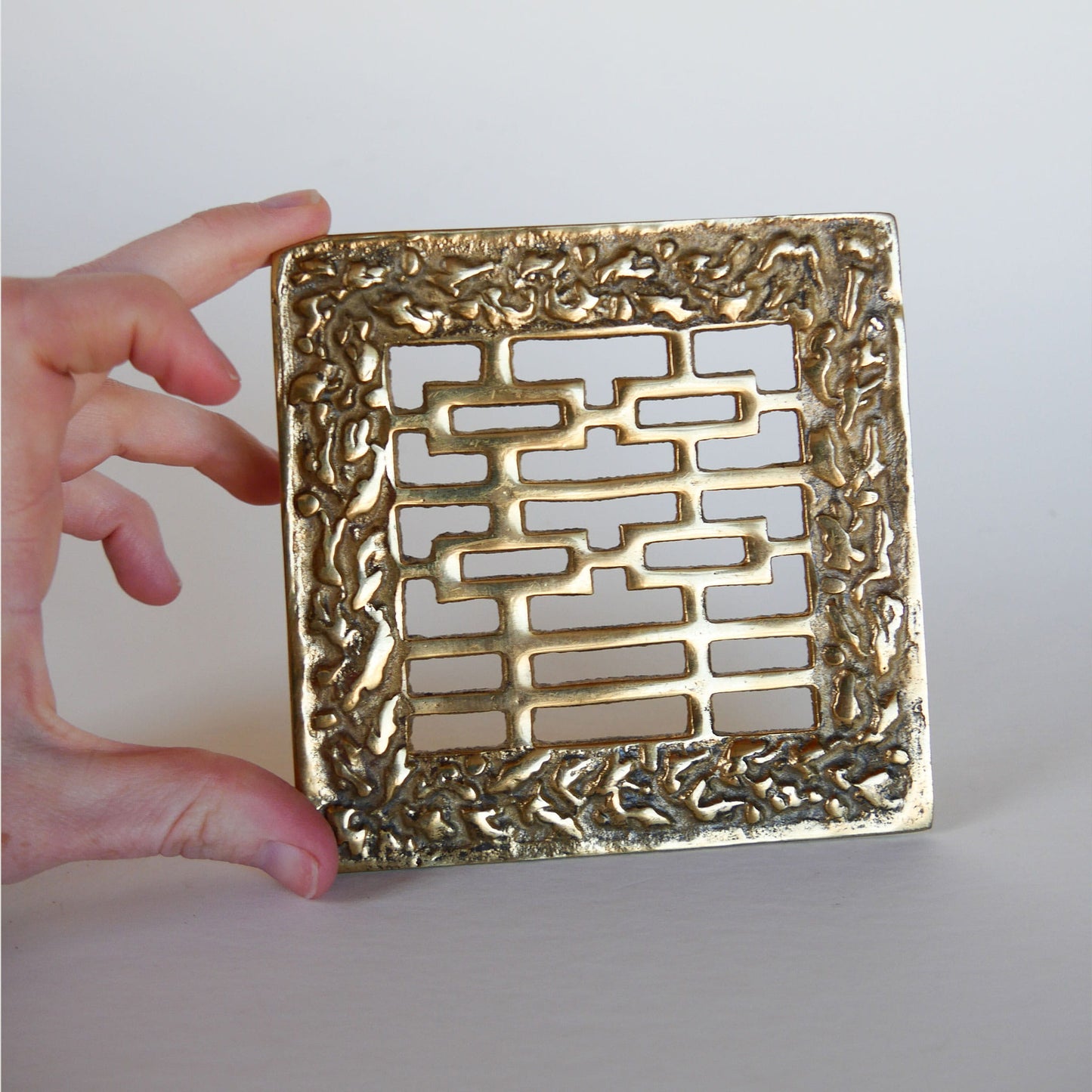 Vintage Brass Trivet, Vintage Brass Decor, Vintage Brass Coffee Table Decor, Vintage Home Decor