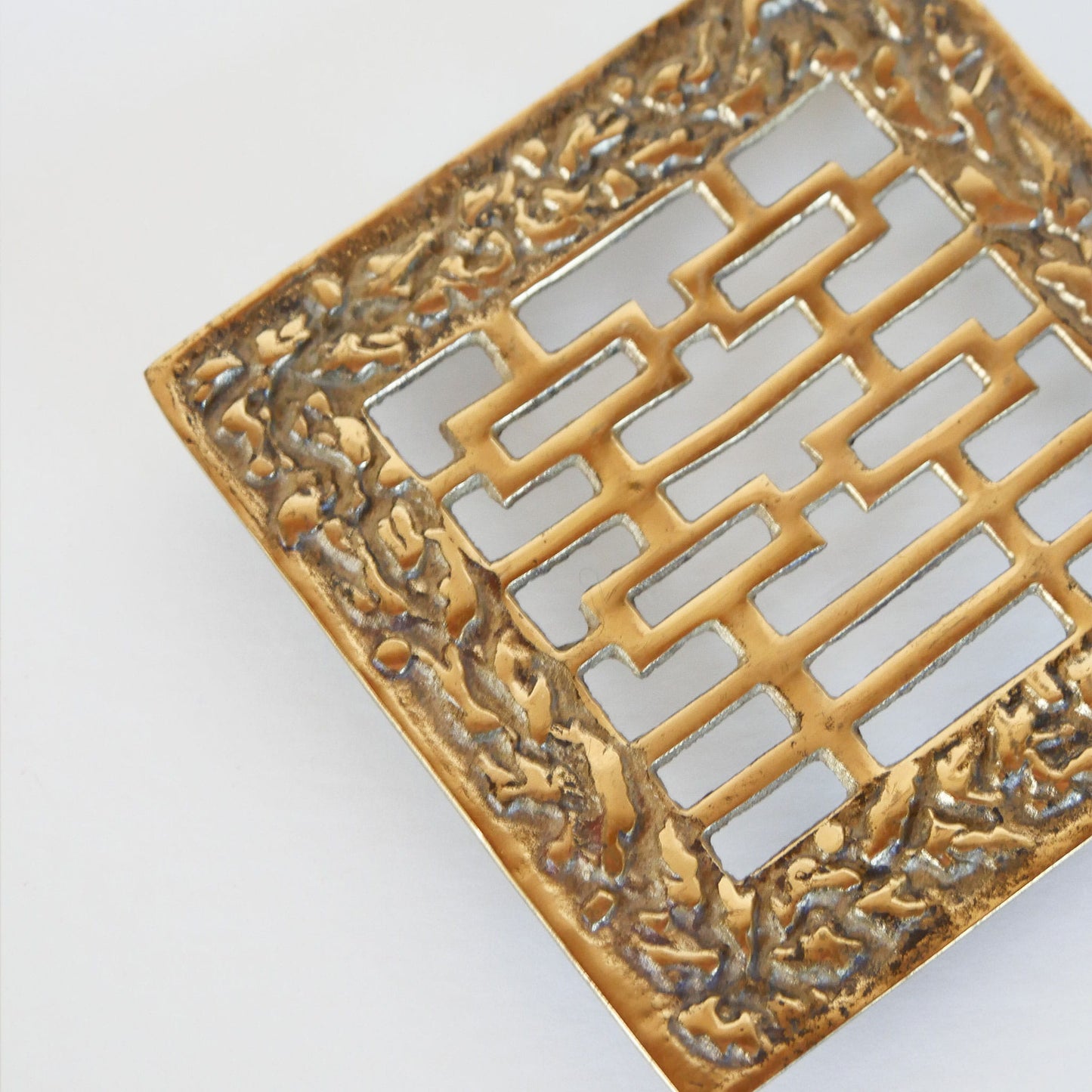 Vintage Brass Trivet, Vintage Brass Decor, Vintage Brass Coffee Table Decor, Vintage Home Decor