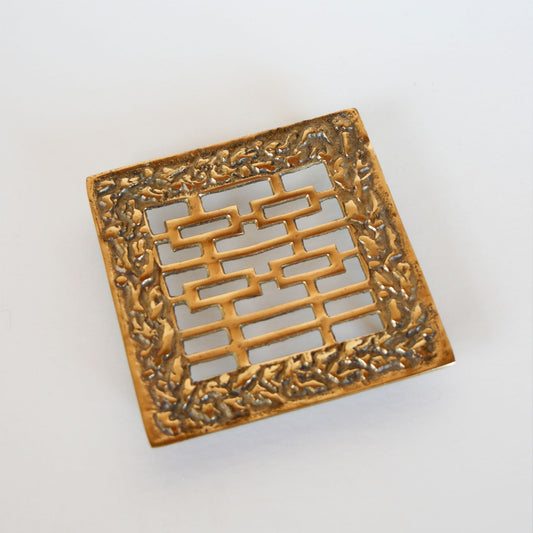 Vintage Brass Trivet, Vintage Brass Decor, Vintage Brass Coffee Table Decor, Vintage Home Decor