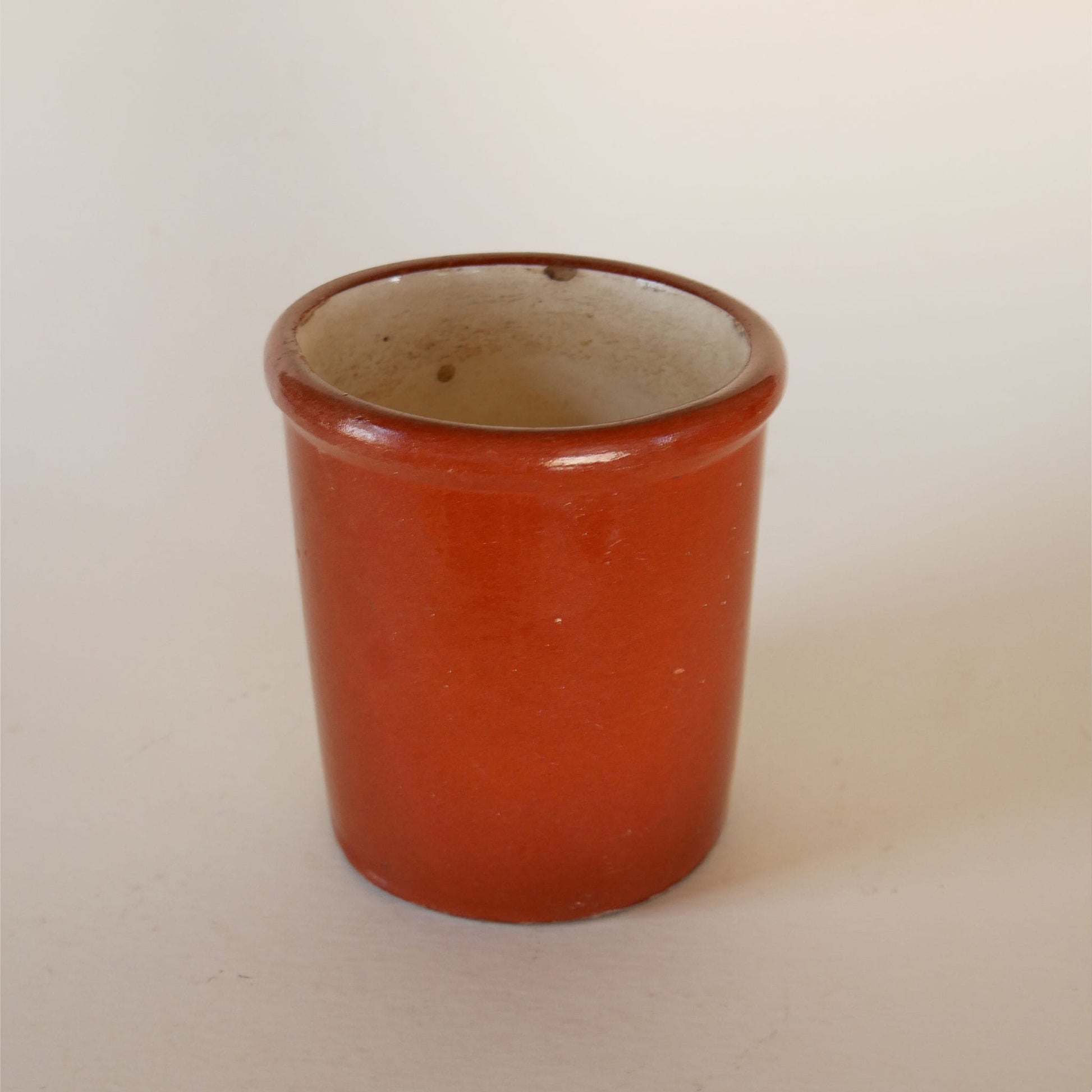 Handmade Brown Crock Vase, Brown Stoneware, Vintage Stoneware, Primitive Stoneware, Vintage Brown Stoneware, Primitive Country Kitchen Stoneware, Vintage Stoneware