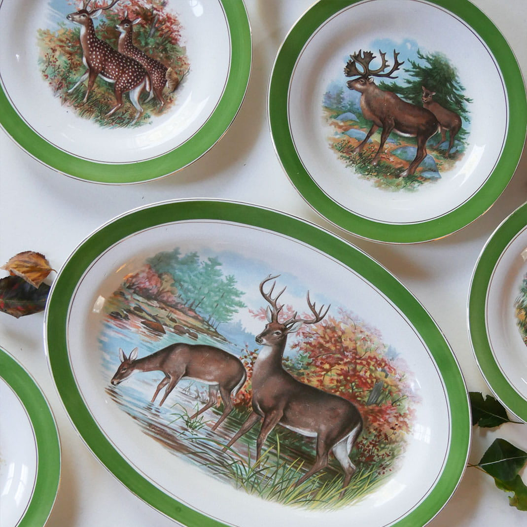 Buffalo Pottery Wild Game Plate Collection