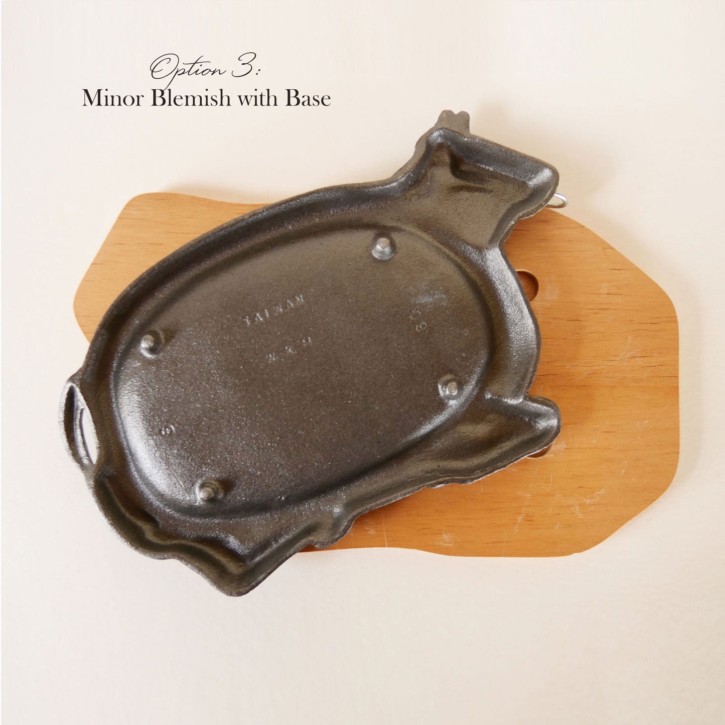 Cast Iron Bull Steak Plate with Wood Base, Vintage Western Cookware, Vintage Steak Plates, Vintage Bull Shaped Iron Plate, Bull Hot Plate, Vintage Bull Plate, VIntage Cast Iron Bull Plate