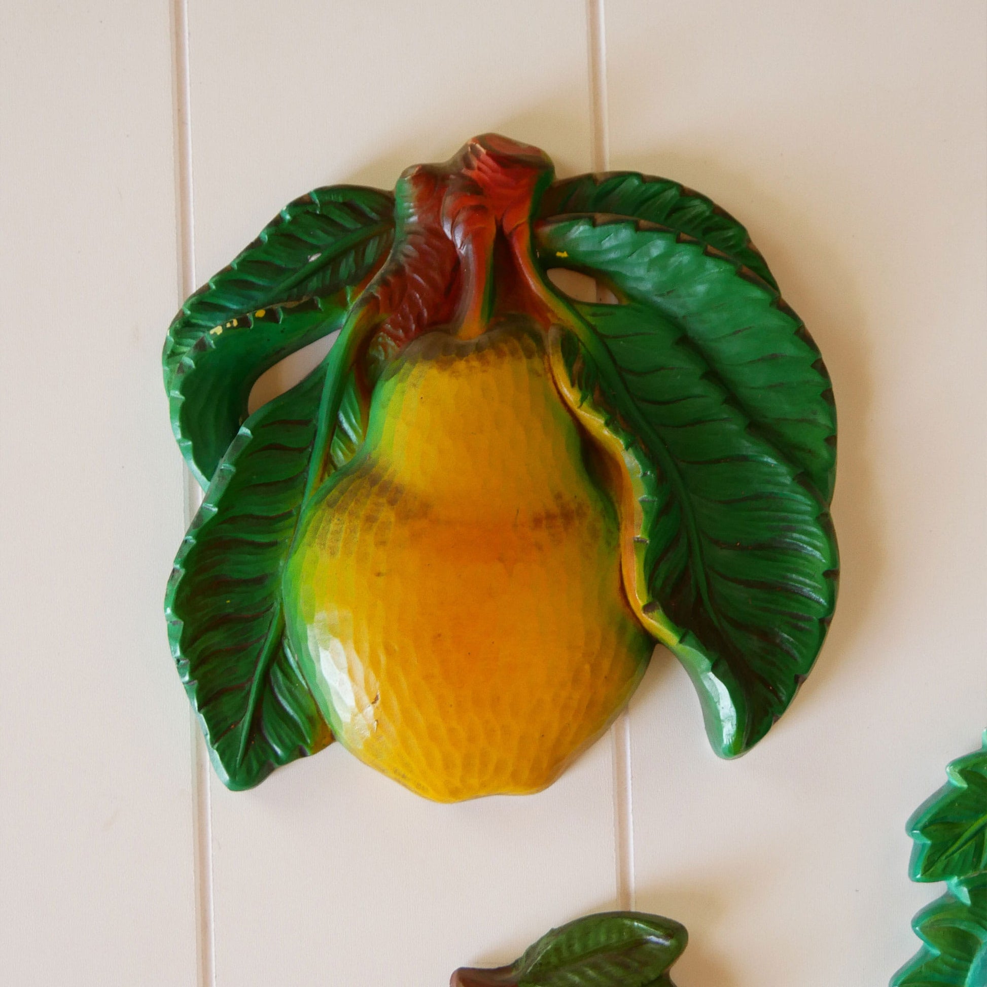 Vintage Fruit Chalkware Collection, Fruite Chalkware, VIntage Fruit Plaques, Vintage Fruit Wall Decor, Vintage Fruit Wall Plaque, Vintage Fruit Collection, Vintage Retro Kitchen Decor