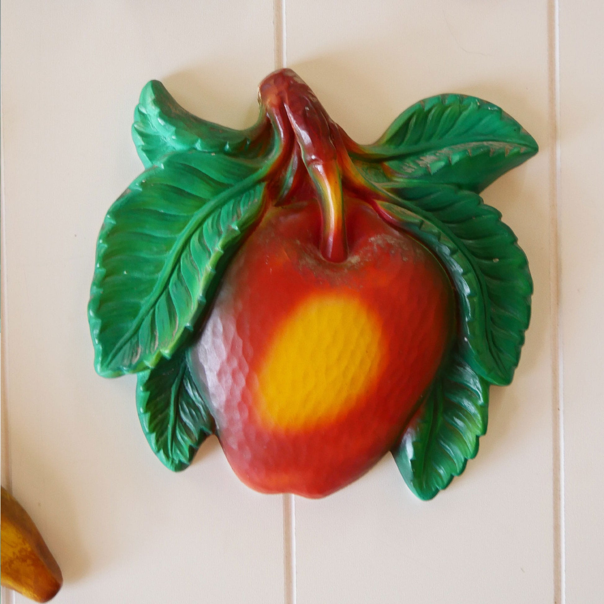 Vintage Fruit Chalkware Collection, Fruite Chalkware, VIntage Fruit Plaques, Vintage Fruit Wall Decor, Vintage Fruit Wall Plaque, Vintage Fruit Collection, Vintage Retro Kitchen Decor