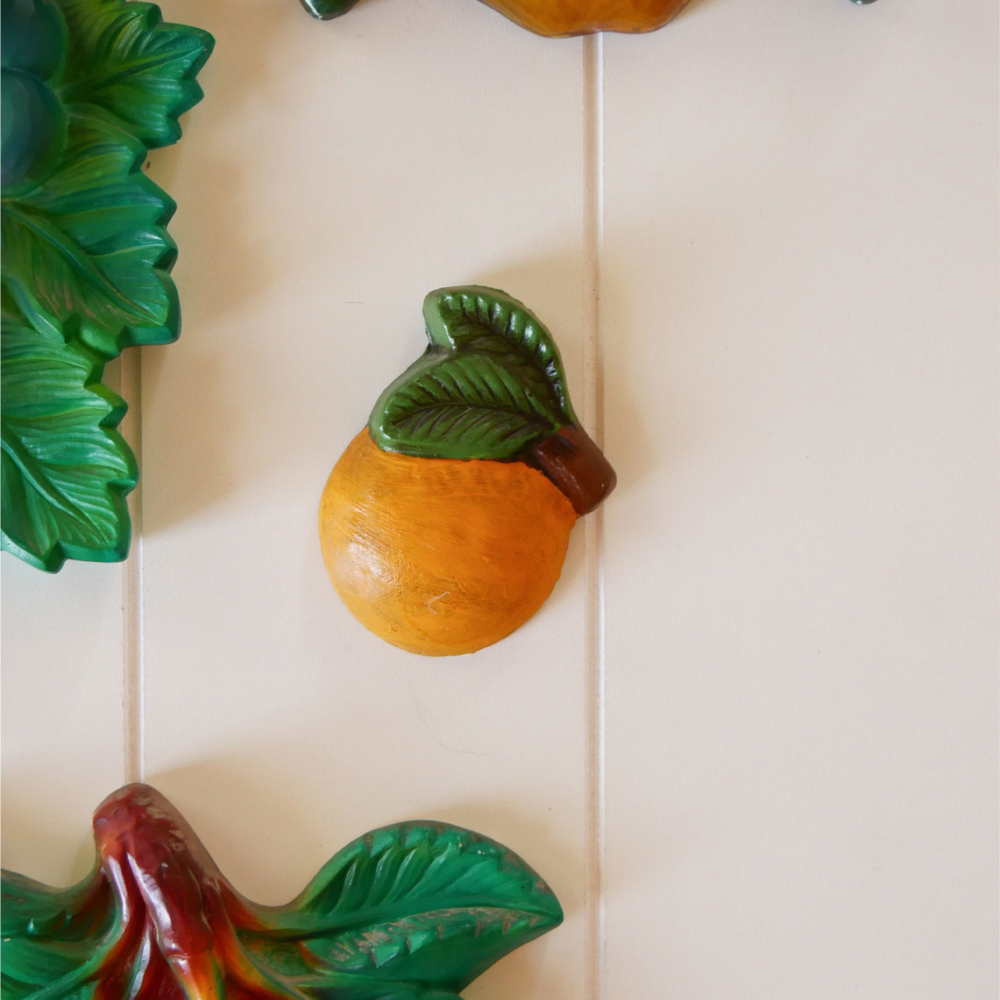 Vintage Fruit Chalkware Collection, Fruite Chalkware, VIntage Fruit Plaques, Vintage Fruit Wall Decor, Vintage Fruit Wall Plaque, Vintage Fruit Collection, Vintage Retro Kitchen Decor