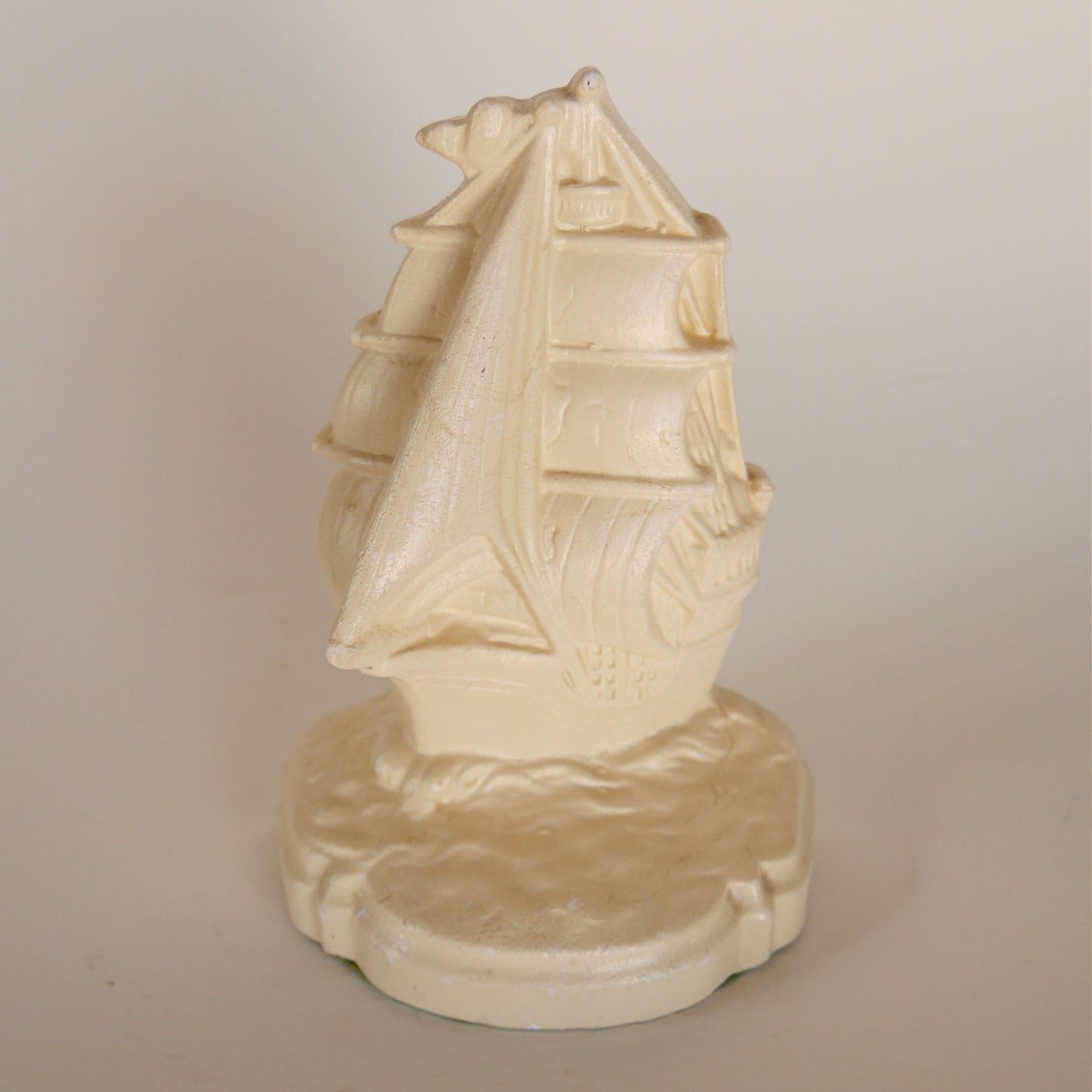 Vintage Plaster Clipper Ship Bookend, Vintage Nautical Library Decor, Vintage Ship Decor, Vintage Ship Bookend, Nautical Bookends, Vintage Clipper Ship Decor