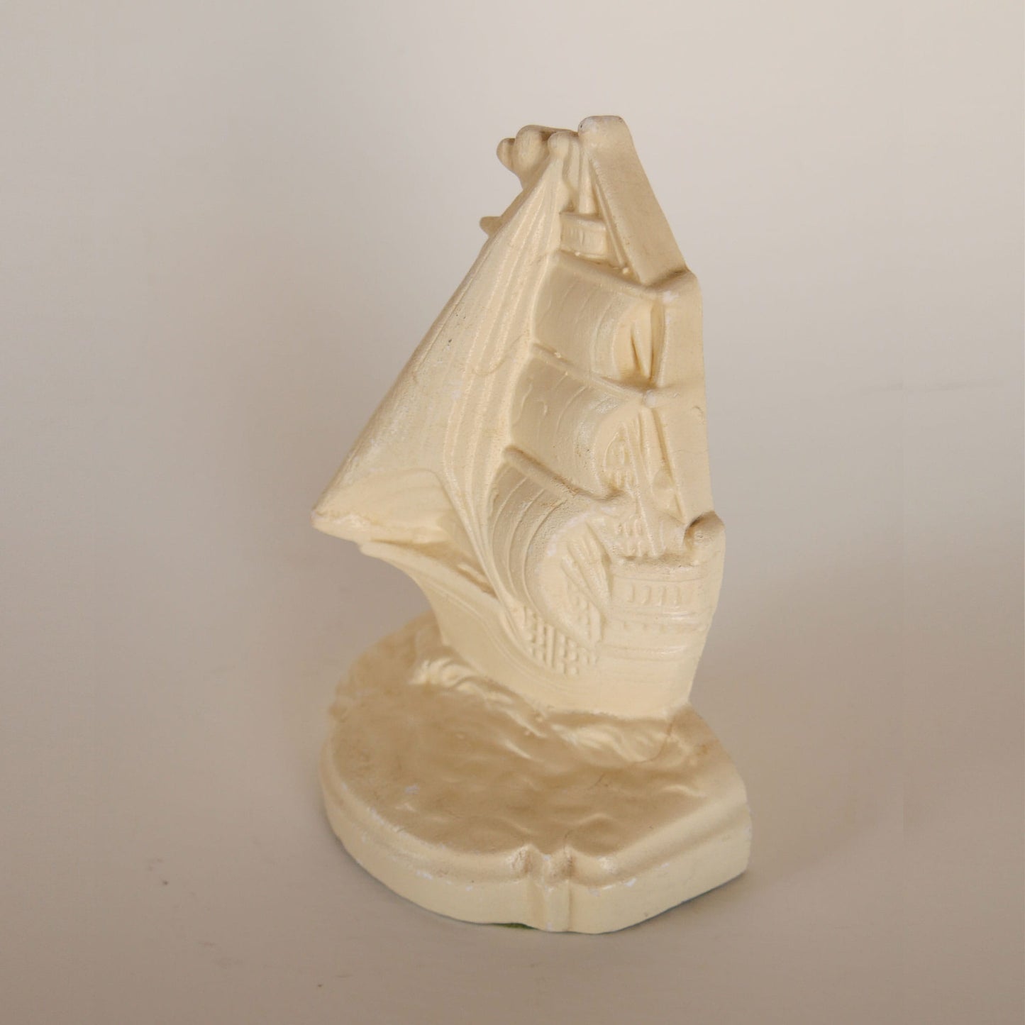 Vintage Plaster Clipper Ship Bookend, Vintage Nautical Library Decor, Vintage Ship Decor, Vintage Ship Bookend, Nautical Bookends, Vintage Clipper Ship Decor