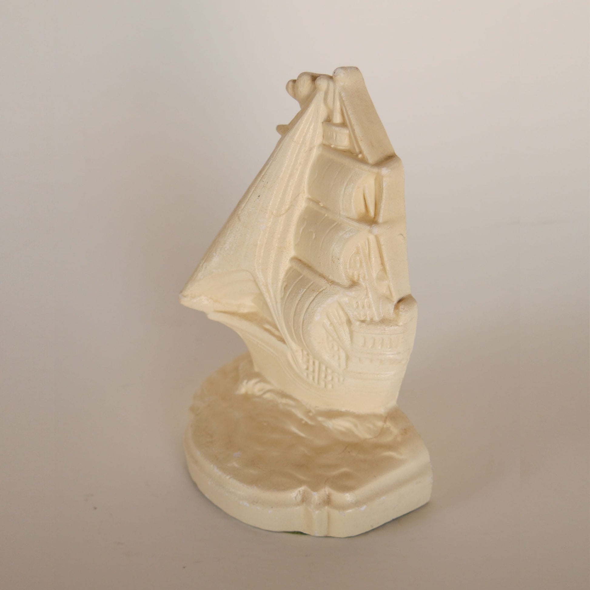 Vintage Plaster Clipper Ship Bookend, Vintage Nautical Library Decor, Vintage Ship Decor, Vintage Ship Bookend, Nautical Bookends, Vintage Clipper Ship Decor