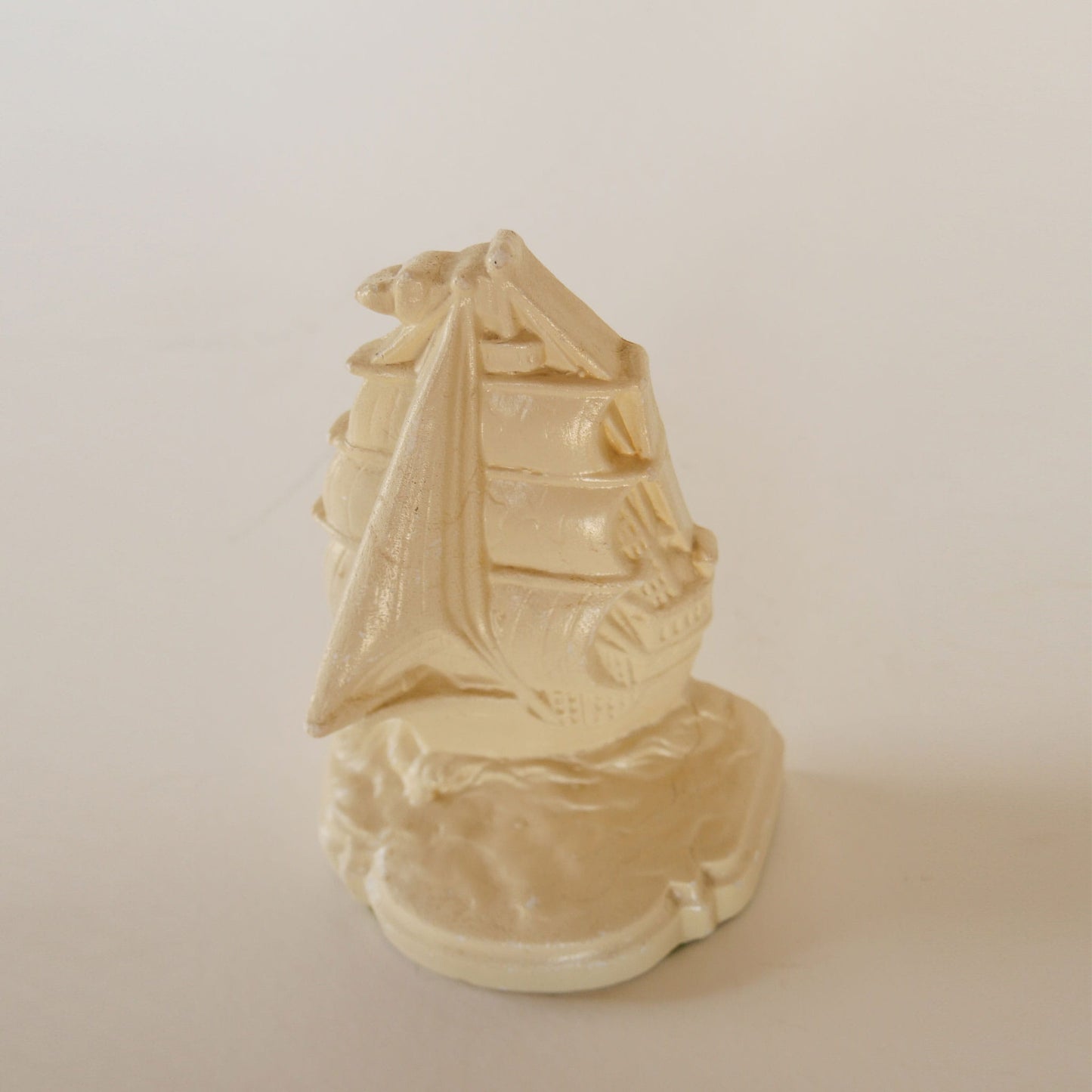 Vintage Plaster Clipper Ship Bookend, Vintage Nautical Library Decor, Vintage Ship Decor, Vintage Ship Bookend, Nautical Bookends, Vintage Clipper Ship Decor