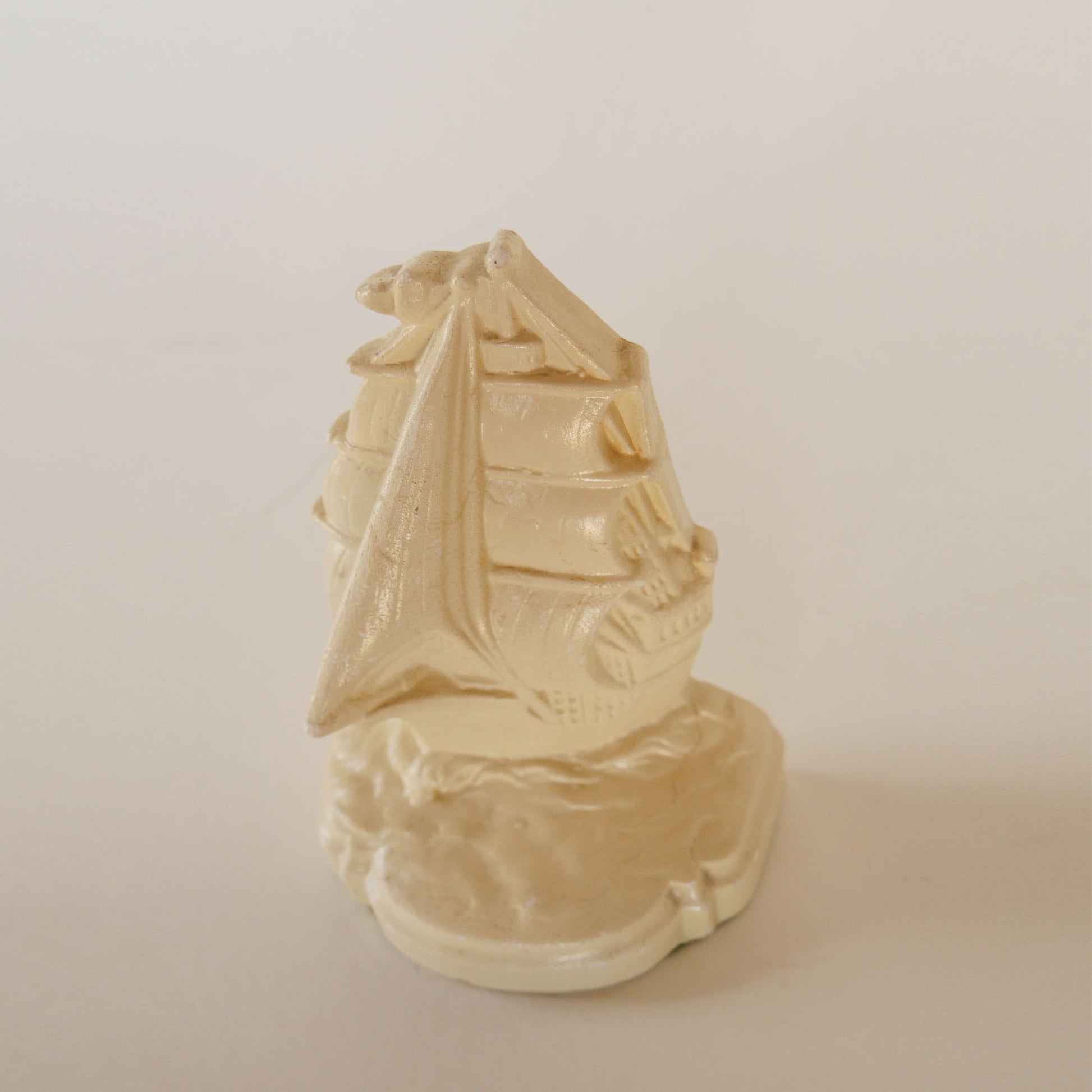 Vintage Plaster Clipper Ship Bookend, Vintage Nautical Library Decor, Vintage Ship Decor, Vintage Ship Bookend, Nautical Bookends, Vintage Clipper Ship Decor