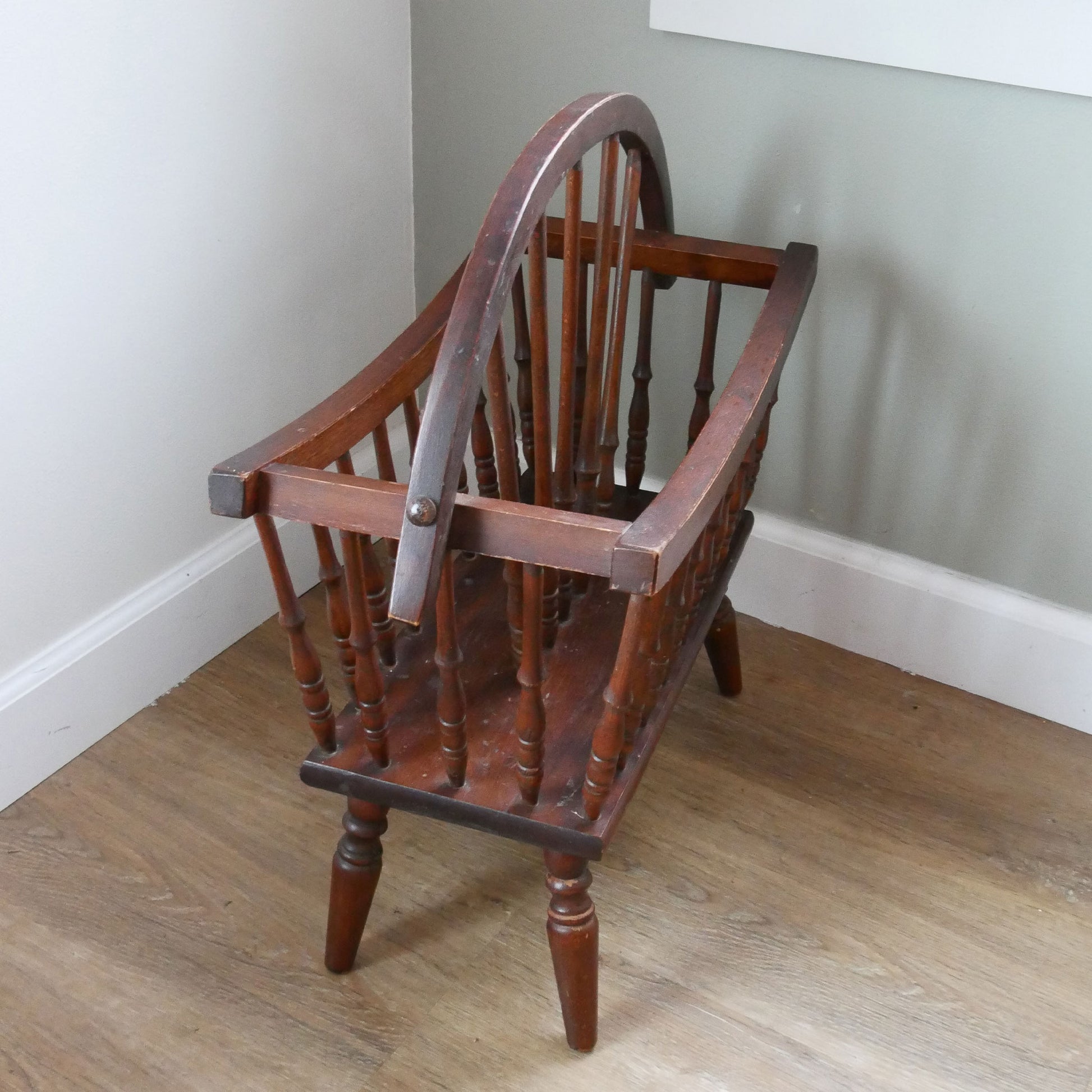 Primitive Wood Magazine Rack, Primitive Home Decor, Vintage Home Decor, Wood Magazine Rack