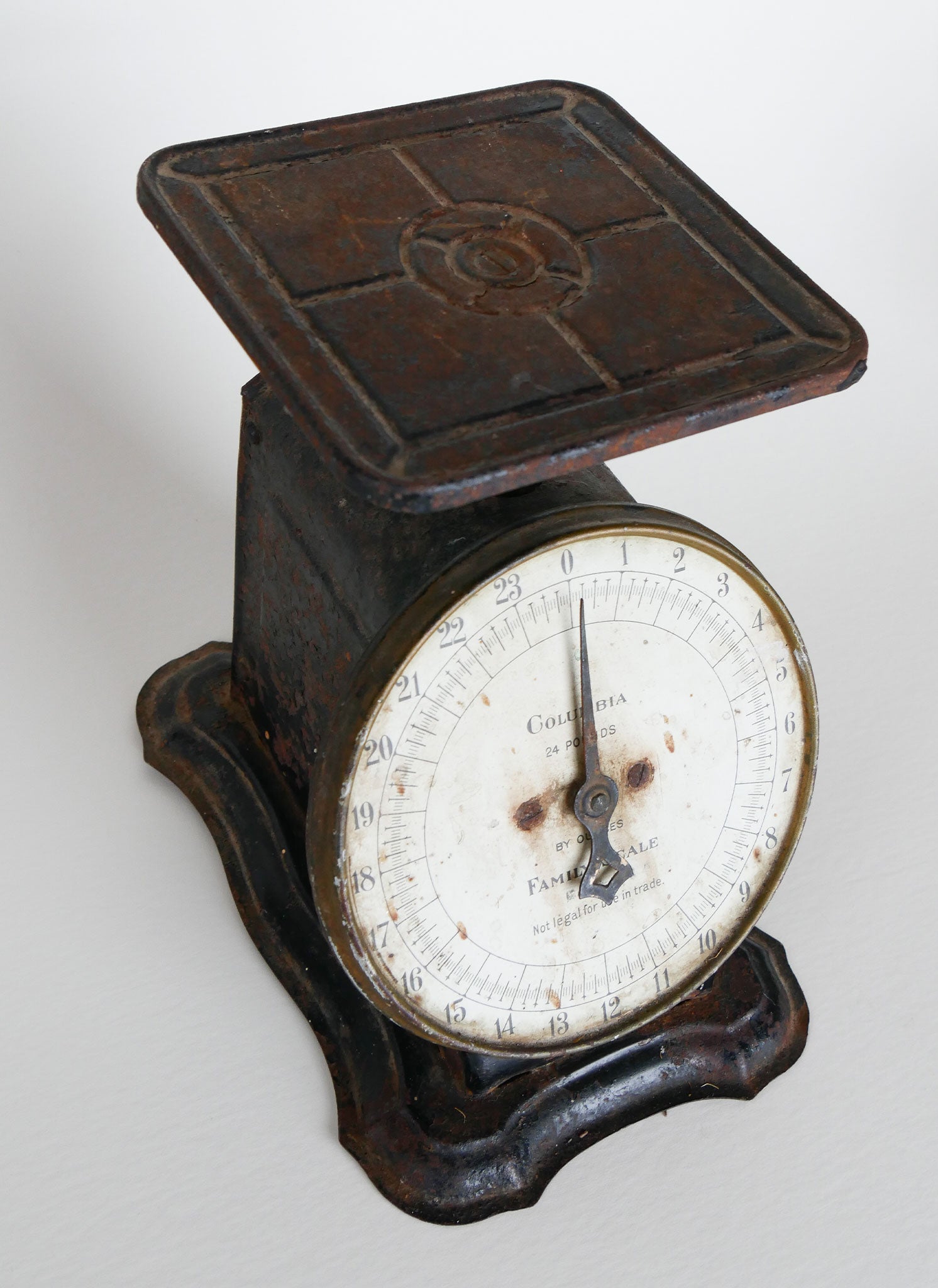 Antique Black Columbia Kitchen Scale, Antique Scale, Vintage Scale, Vintage Kitchen Decor, Vintage Home Decor