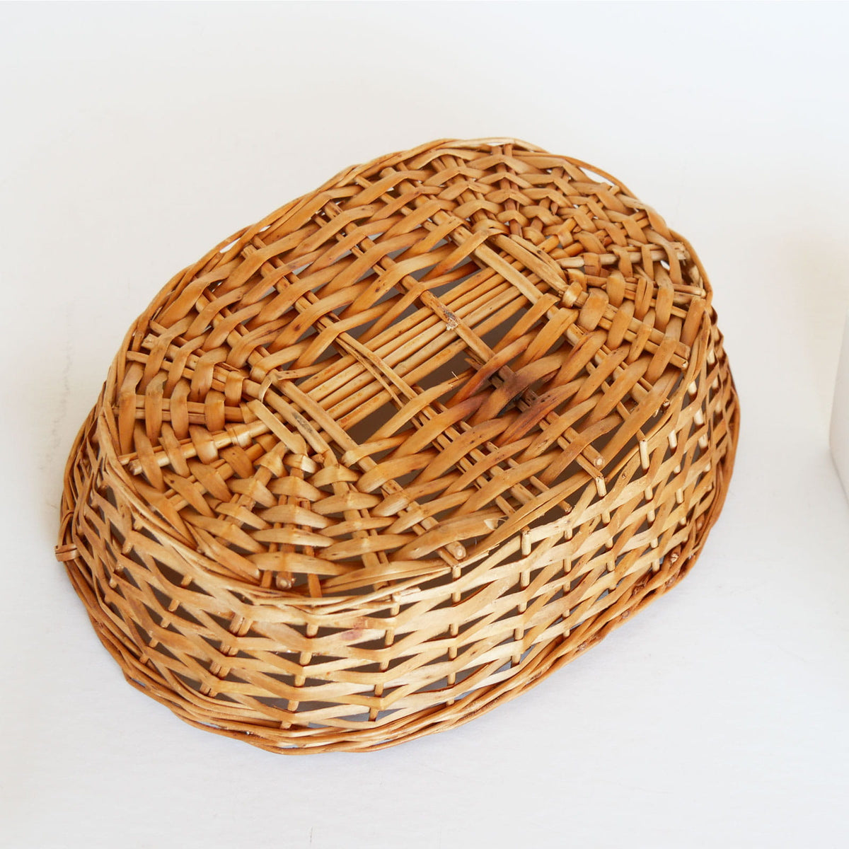 Vintage Ceramic Vegetable Condiment Tray with Wicker Basket, Vintage Vegetable Tray, Vintage Condiment Tray and Basket, VIntage Cottagecore Kitchen Decor, Vintage Cottage Kitchen Decor, Vintage Farmhouse Kitchen Decor