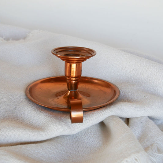 Vintage Copper Chamber Candlestick Holder, Vintage Chamber Candlestick Holder, Copper Candlestick holder