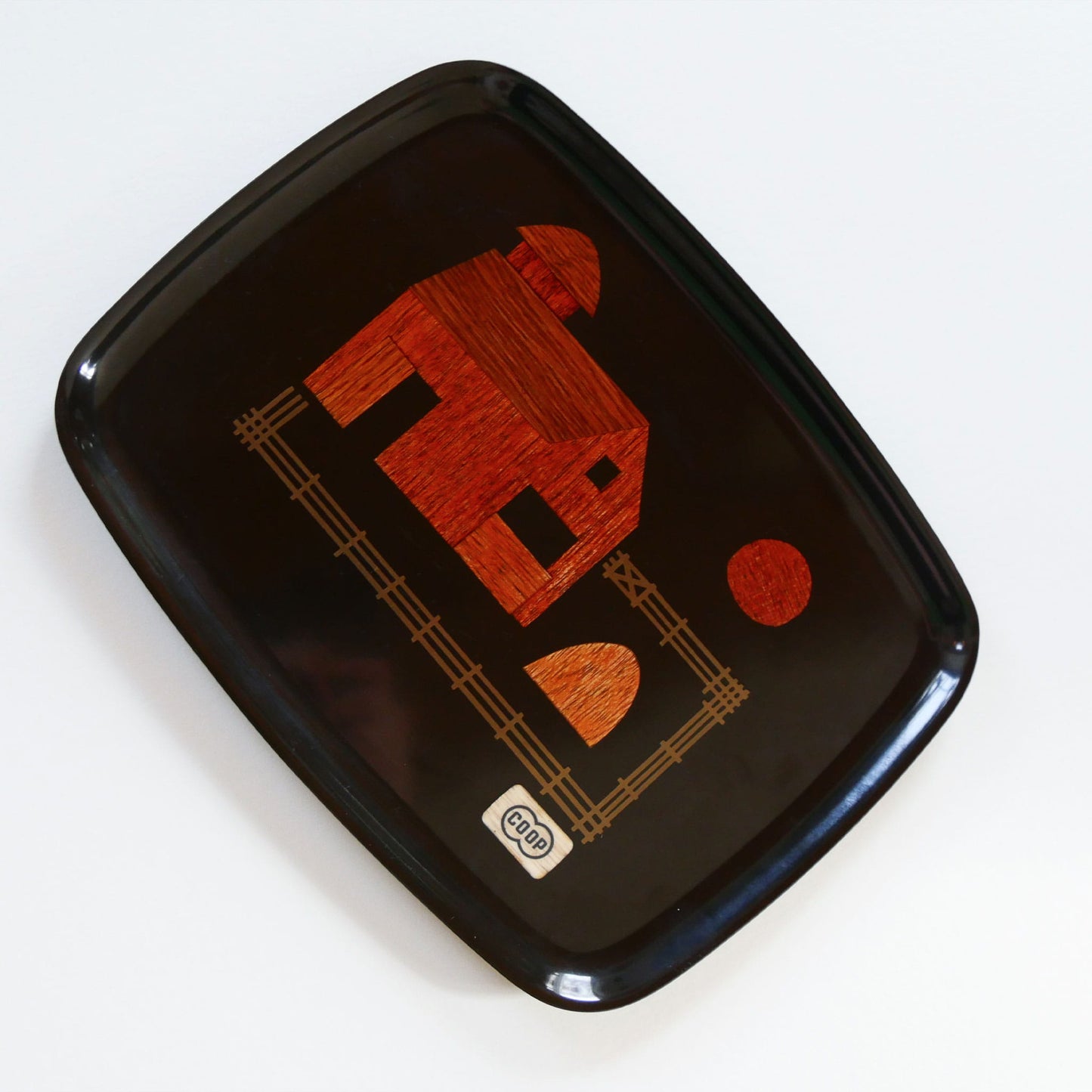 Vintage-Couroc-of-Monterey-Barn-Scene-Tray, Farmhouse DEcorative Tray, Vintage Farmhouse Wall Decor, Vintage Farm Scene Tray, Vintage Decorative Tray, Vintage Farmhouse Decor, Vintage Wall Decor