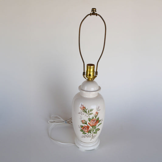Vintage Floral Design Table Lamp, Cottagecore Lamp, Cottage Table Lamp, Vintage Cottagecore Lighting, Vintage Floral Table Lamp, Vintage Cottage Lighting, Vintage Floral Lighting, Vintage Home Decor