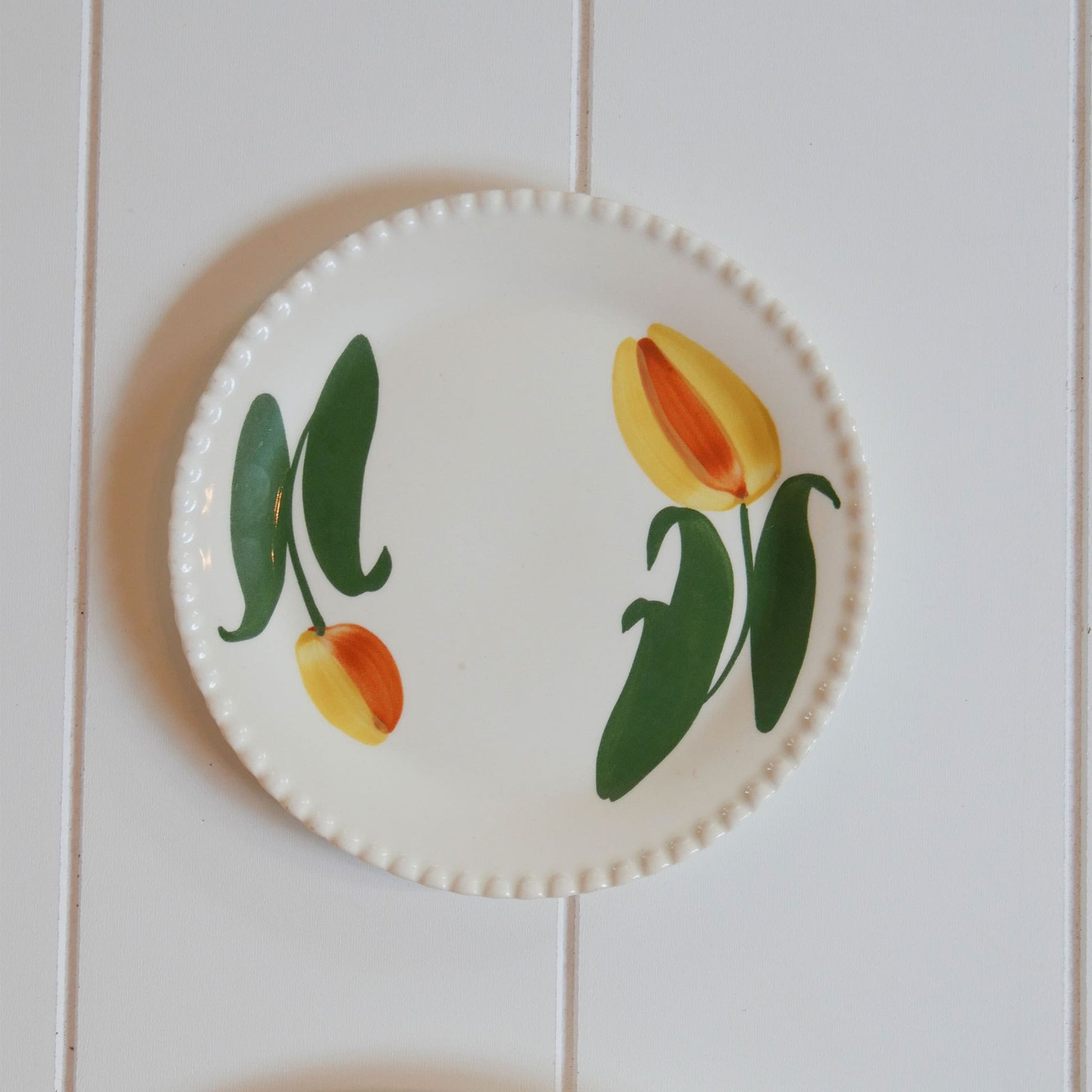 Vintage Plate Gallery Wall, Vintage Green Yellow Blue Plate Gallery Wall, Folk Farmhouse Wall Decor
