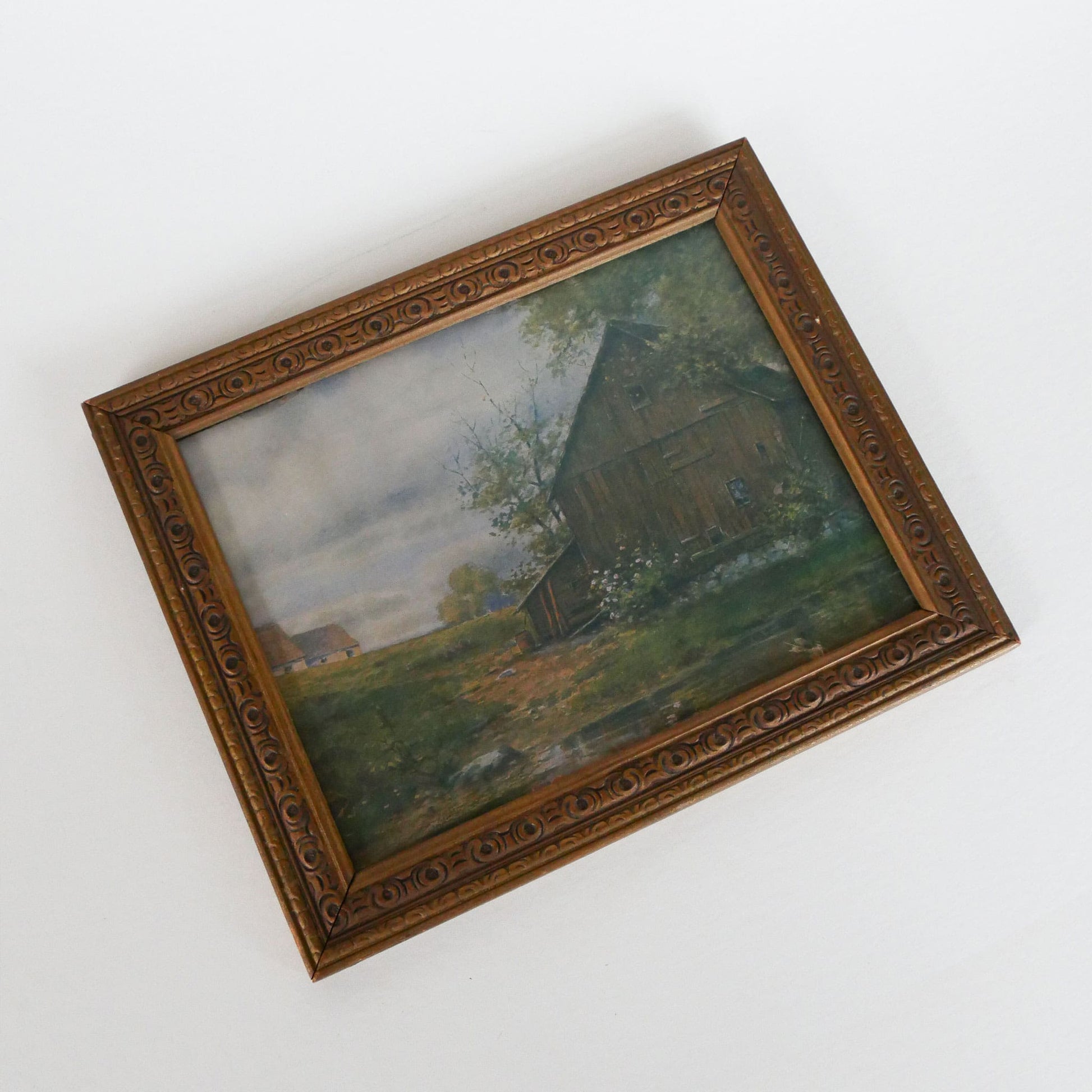 Vintage Lanscape Framed Print, Vintage Landscape Print, Vintage Home Decor, Vintage Farmhouse Decor