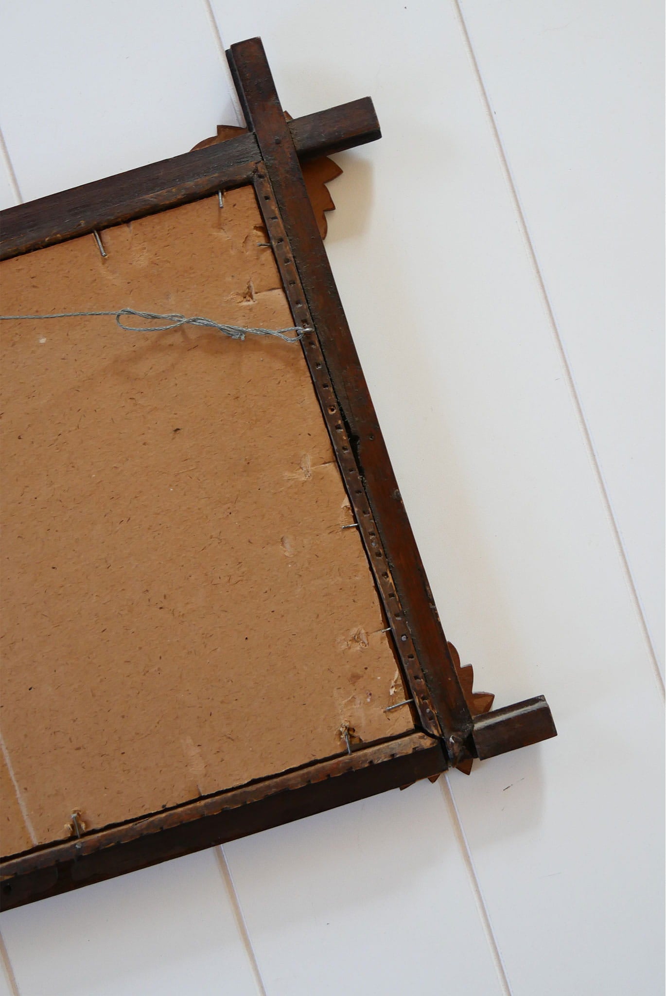 Vintage Leaf Design Framed Sheep Dog On Guard Lithograph, Vintage Countryide Lithograph, Vintage Wall Decor, Vintage Countryside Wall Decor, Vintage Sheep Print, Vintage FLock of Sheep Art, Vintage Wall Decor