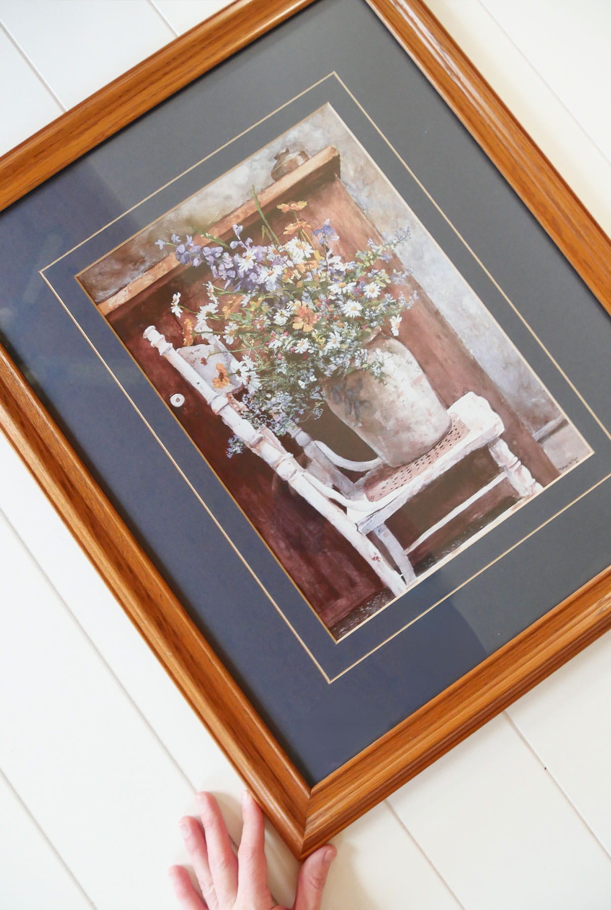 Vintage Wildflower Framed Print, Vintage FLoral Print, Large Vintage Wildflower Print, Vintage Cottage print, Vintage Cottage Wall Decor