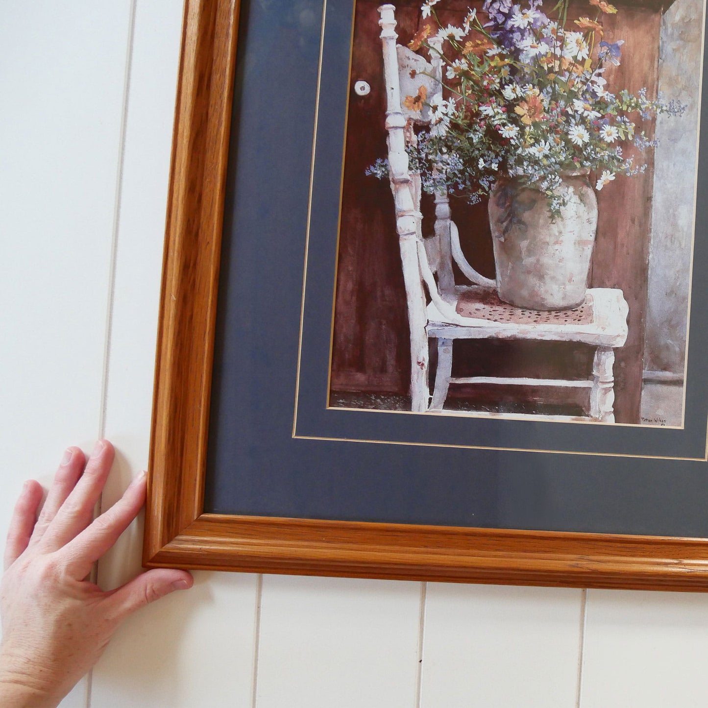 Vintage Wildflower Framed Print, Vintage FLoral Print, Large Vintage Wildflower Print, Vintage Cottage print, Vintage Cottage Wall Decor