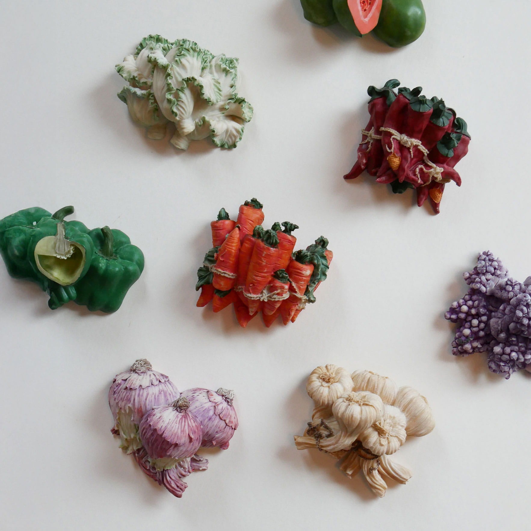 Hand Painted Chalkware Fruit & Vegetable Wall Plaque Collection, Vintage Kitchen Chalkware, Vintage Fruit Chalkware, Vintage Vegetable Chalkware, Vintage Chalkware Plaques, Vintage Fruit Plaques, Vintage Retro Kitchen Fruit Decor, Vintage Kitchen Decor