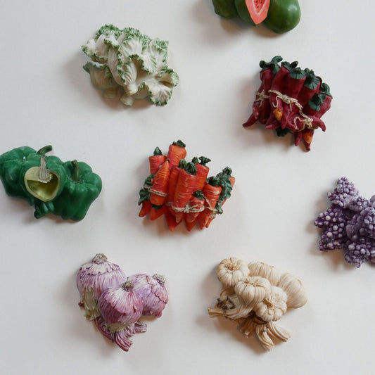 Hand Painted Chalkware Fruit & Vegetable Wall Plaque Collection, Vintage Kitchen Chalkware, Vintage Fruit Chalkware, Vintage Vegetable Chalkware, Vintage Chalkware Plaques, Vintage Fruit Plaques, Vintage Retro Kitchen Fruit Decor, Vintage Kitchen Decor