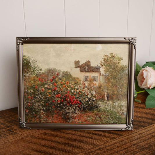 Vintage Garden and Cottage Picture Vintage Garden Artwork Vintage Home Decor