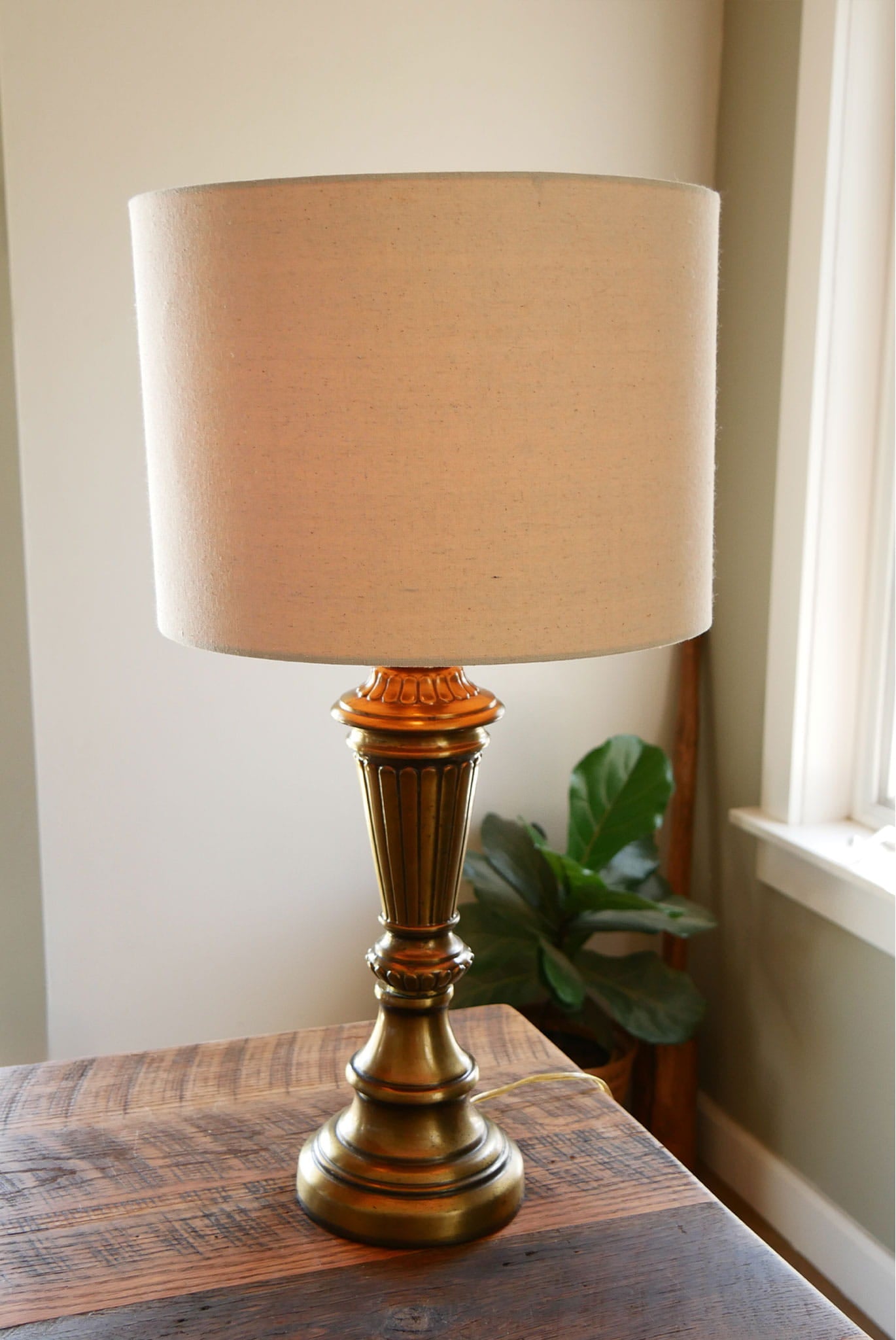 Vintage Gold Lamp, Vintage Table Lamp, Vintage Farmhouse Lamp, Vintage Gold Art Deco Lamp, Vintage Tradition GOld Lamp, Primitive Gold Table Lamp