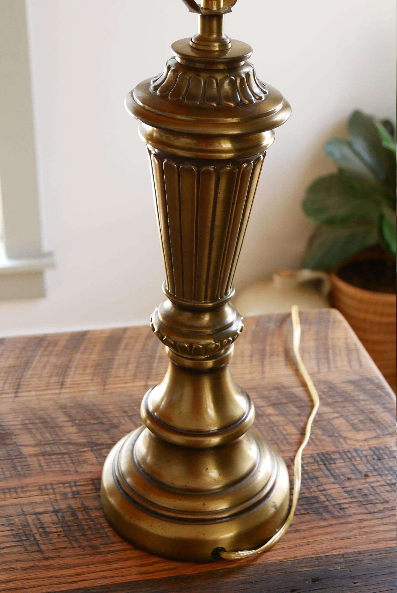 Vintage Gold Lamp, Vintage Table Lamp, Vintage Farmhouse Lamp, Vintage Gold Art Deco Lamp, Vintage Tradition GOld Lamp, Primitive Gold Table Lamp