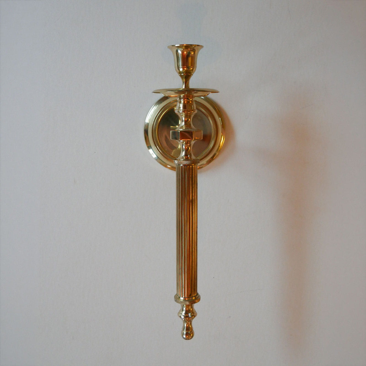 Vintage Gold Brass Candestick Wall Sconce, Vintage Brass, BRass Wall Decor, Vintage Brass Candleholders, Vintage Brass Candle Sconces, Vintage Candlestick Sconce