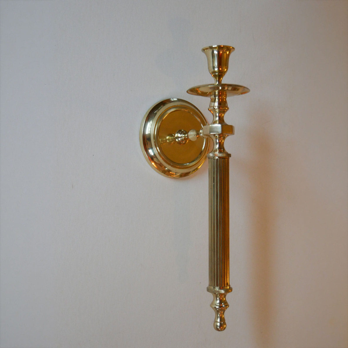 Vintage Gold Brass Candestick Wall Sconce, Vintage Brass, BRass Wall Decor, Vintage Brass Candleholders, Vintage Brass Candle Sconces, Vintage Candlestick Sconce