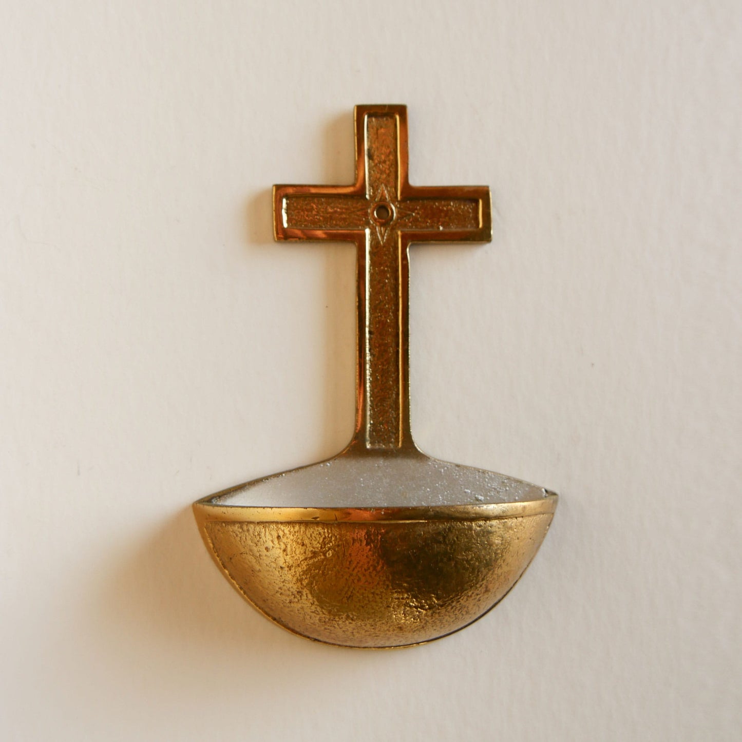 Vintage Wall Mounted Holy Wall Font, Catholic Font, Holy Water Font, Gold Font, Vintage Christian Font, Vintage Gold Holy Water Font, Wall Mounted Font, Vintage Christian Decor